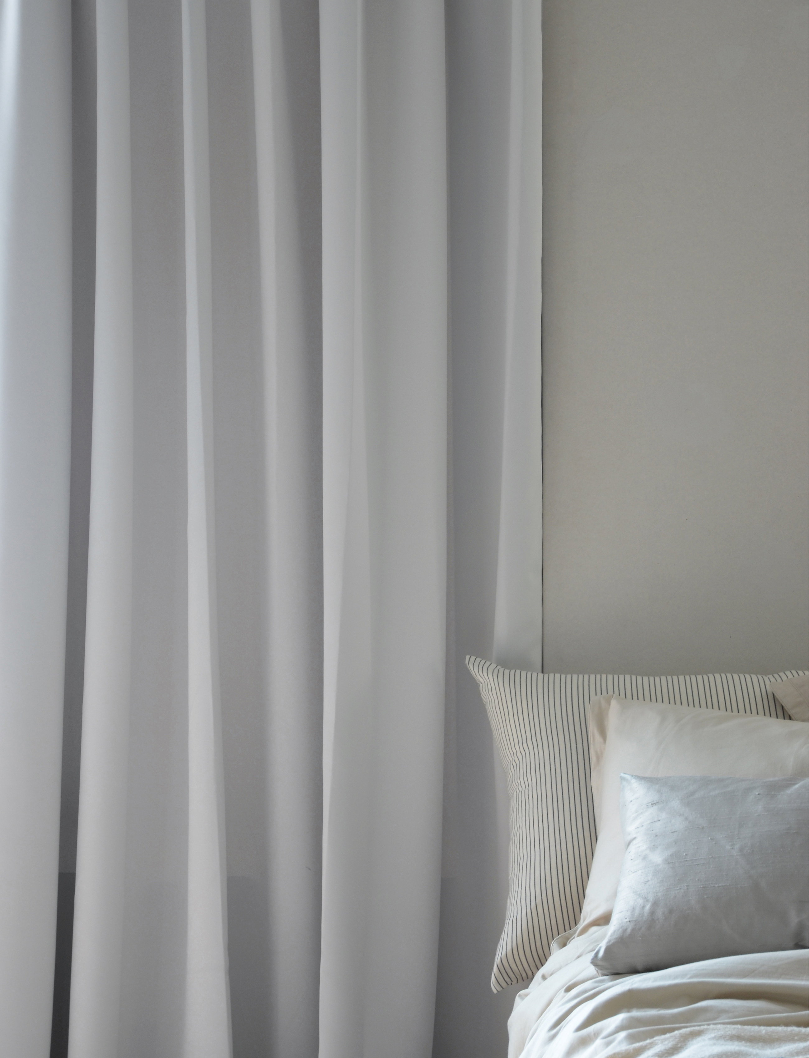 Mimou Mørklægning Dobbelt Bredde Hotel Gardin, 290X250 cm, Grey, Gardiner > Lange Gardiner, Unisex