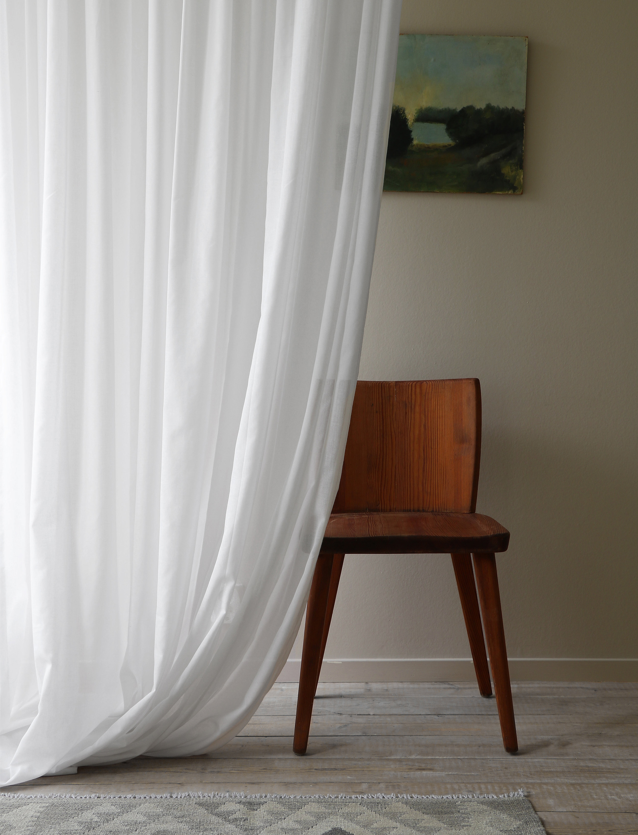 Mimou Gardin Grace, 140X250 cm, White, Gardiner > Lange Gardiner, Unisex