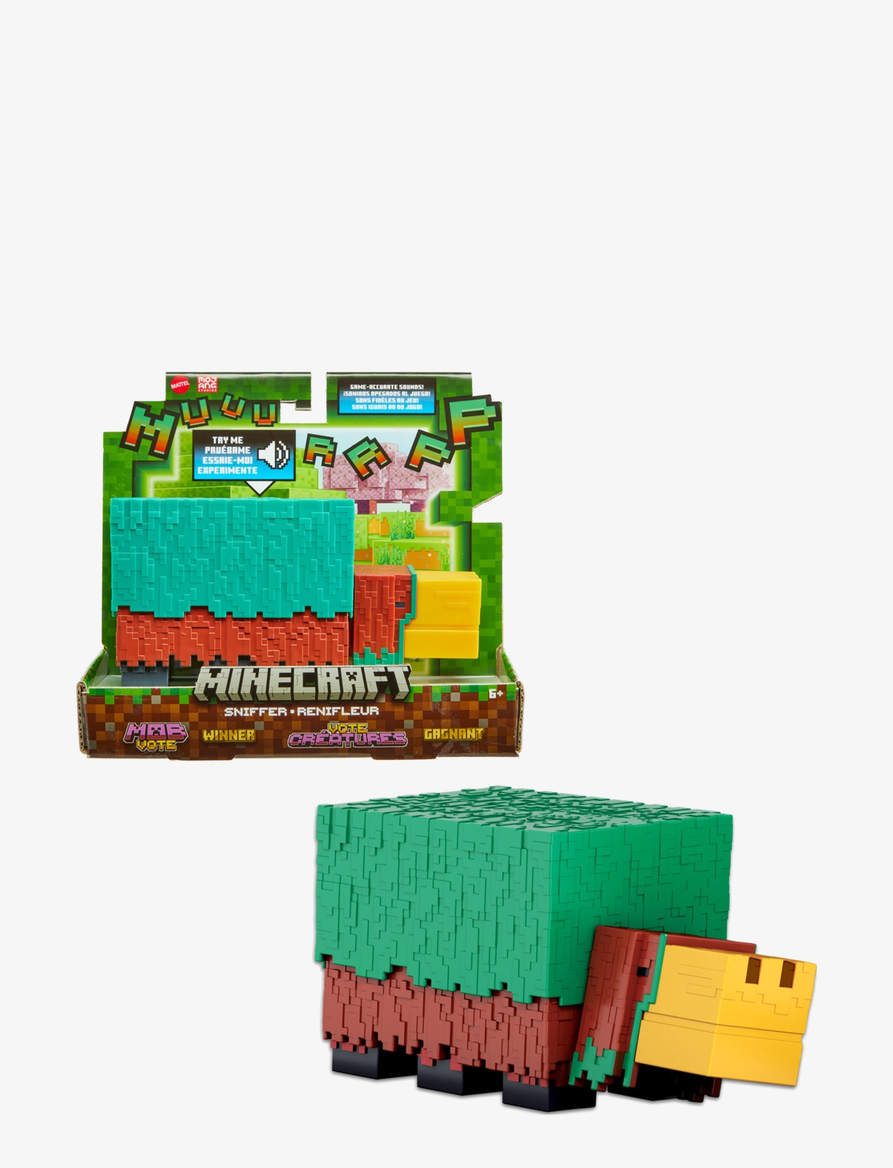 Minecraft Minecraft Sniffer Action Figure With Game-Accurate Sounds, 3.25-Inch Scale Collectible Toy, One Size, Multi/patterned, Legesæt & Actionfigur