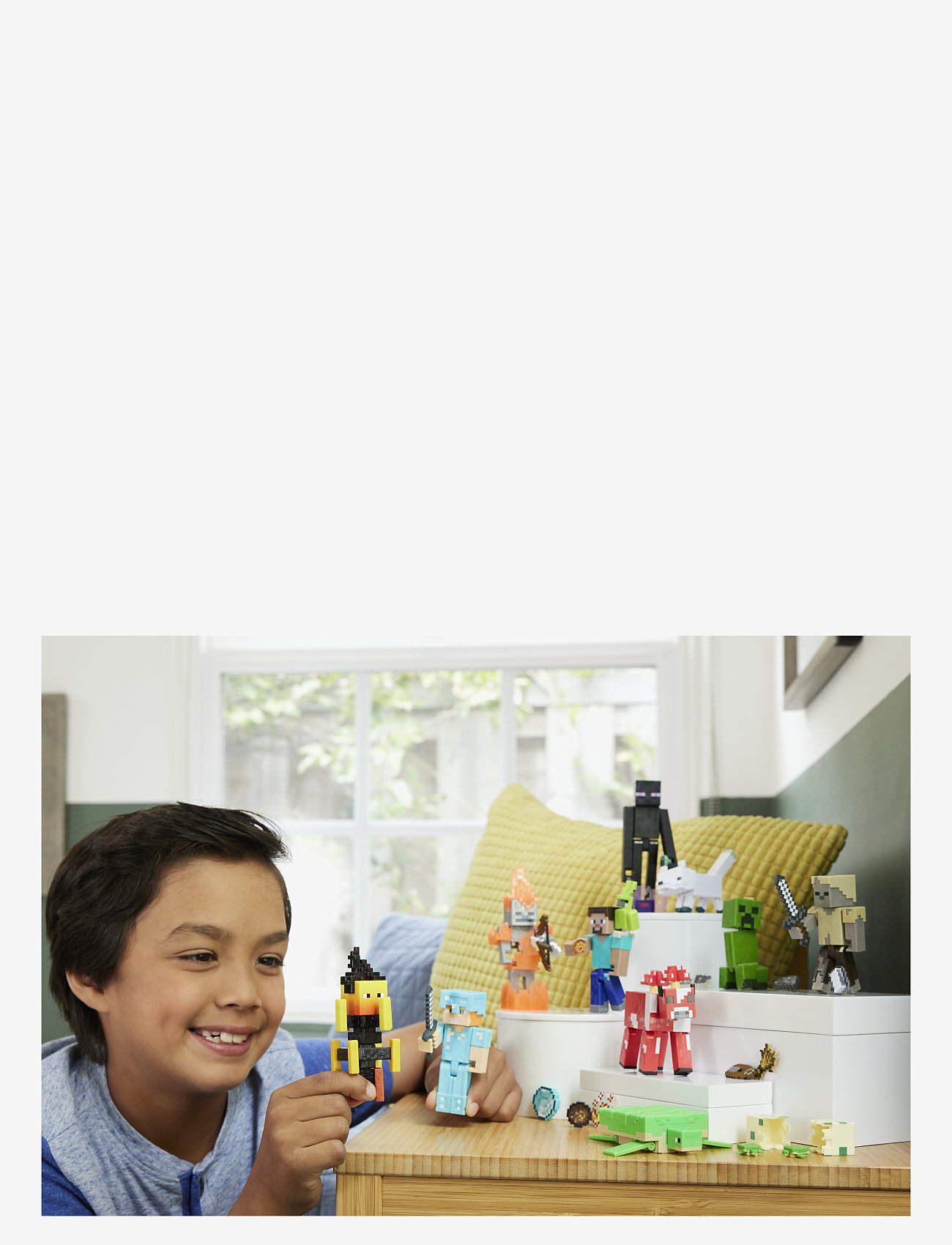 Minecraft - Minecraft STEVE CORE FIGURE - legesæt - multi color - 3