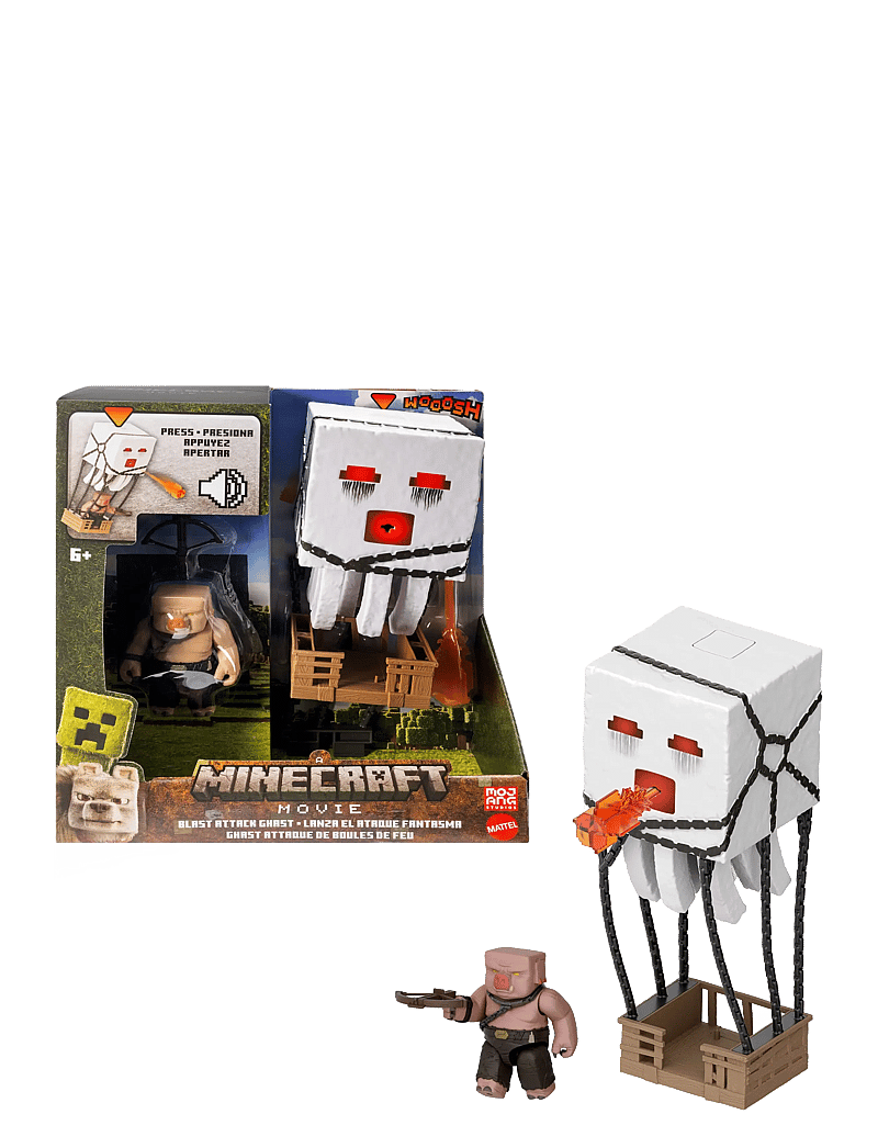 Minecraft - Minecraft Blast Attack Ghast Action Figure Set with Lights, Sounds & More Inspired by the Movie - die niedrigsten preise - multi color - 0