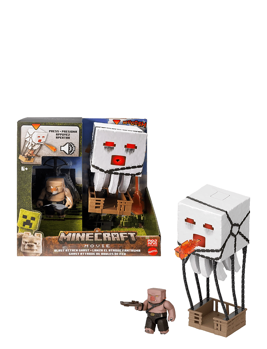 Minecraft - Minecraft Blast Attack Ghast Action Figure Set with Lights, Sounds & More Inspired by the Movie - film- & märchenfiguren - multi color - 0