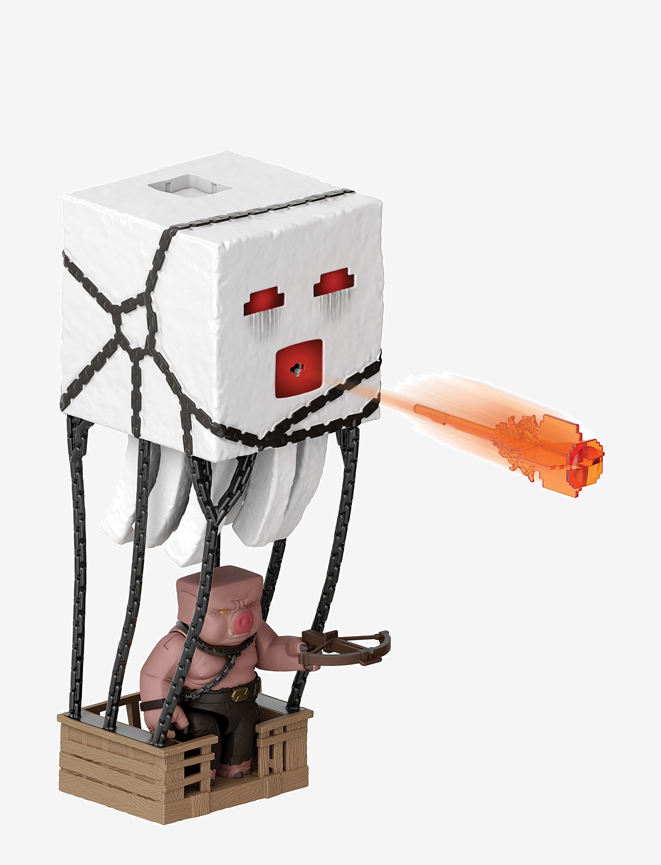 Minecraft - Minecraft Blast Attack Ghast Action Figure Set with Lights, Sounds & More Inspired by the Movie - movies & fairy tale characters - multi color - 2
