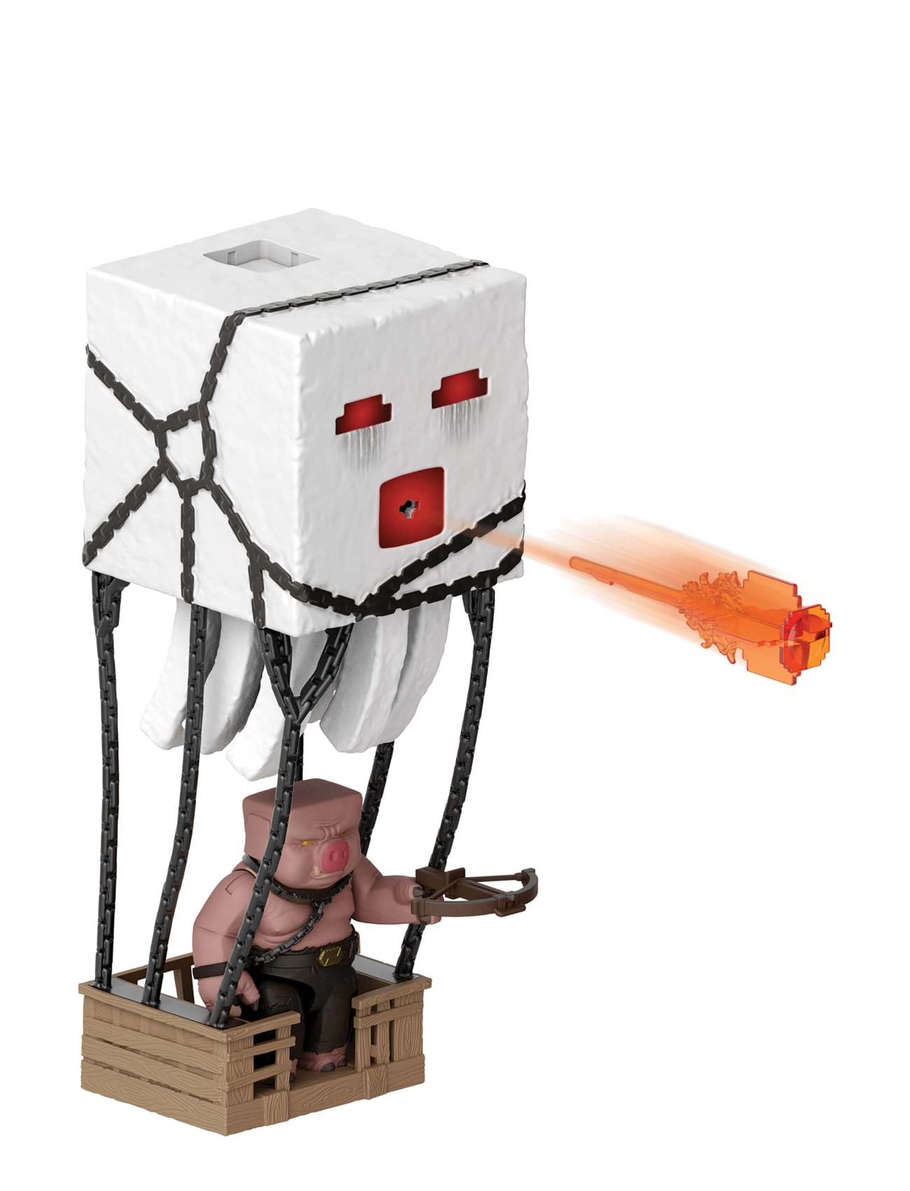 Minecraft - Minecraft Blast Attack Ghast Action Figure Set with Lights, Sounds & More Inspired by the Movie - movies & fairy tale characters - multi color - 2