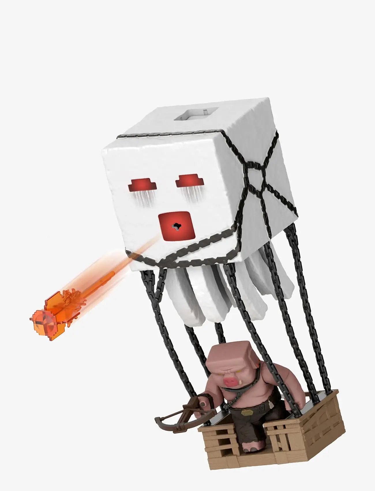 Minecraft - Minecraft Blast Attack Ghast Action Figure Set with Lights, Sounds & More Inspired by the Movie - movies & fairy tale characters - multi color - 3