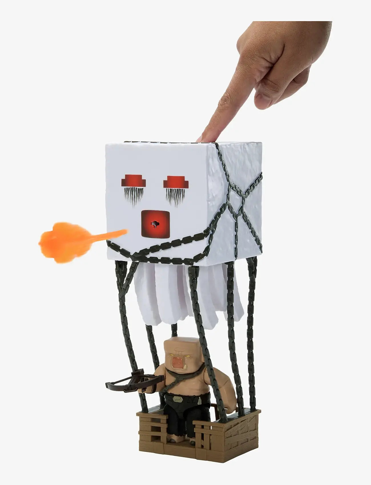 Minecraft - Minecraft Blast Attack Ghast Action Figure Set with Lights, Sounds & More Inspired by the Movie - movies & fairy tale characters - multi color - 4
