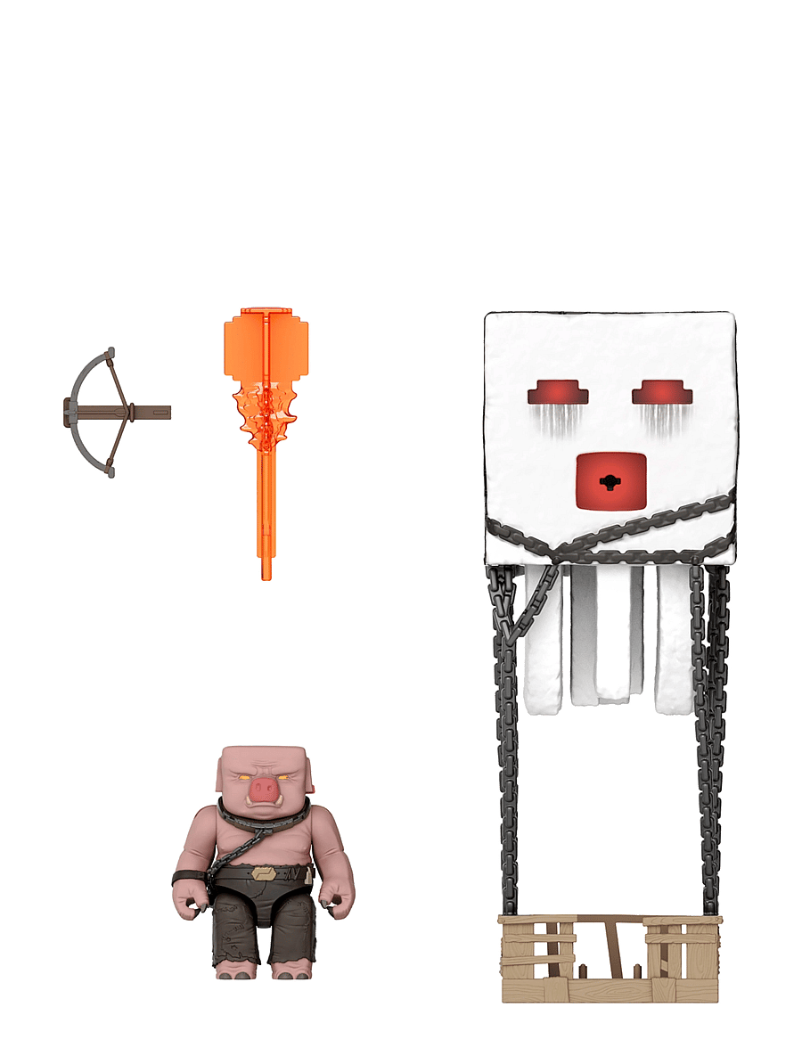 Minecraft - Minecraft Blast Attack Ghast Action Figure Set with Lights, Sounds & More Inspired by the Movie - film- & märchenfiguren - multi color - 5