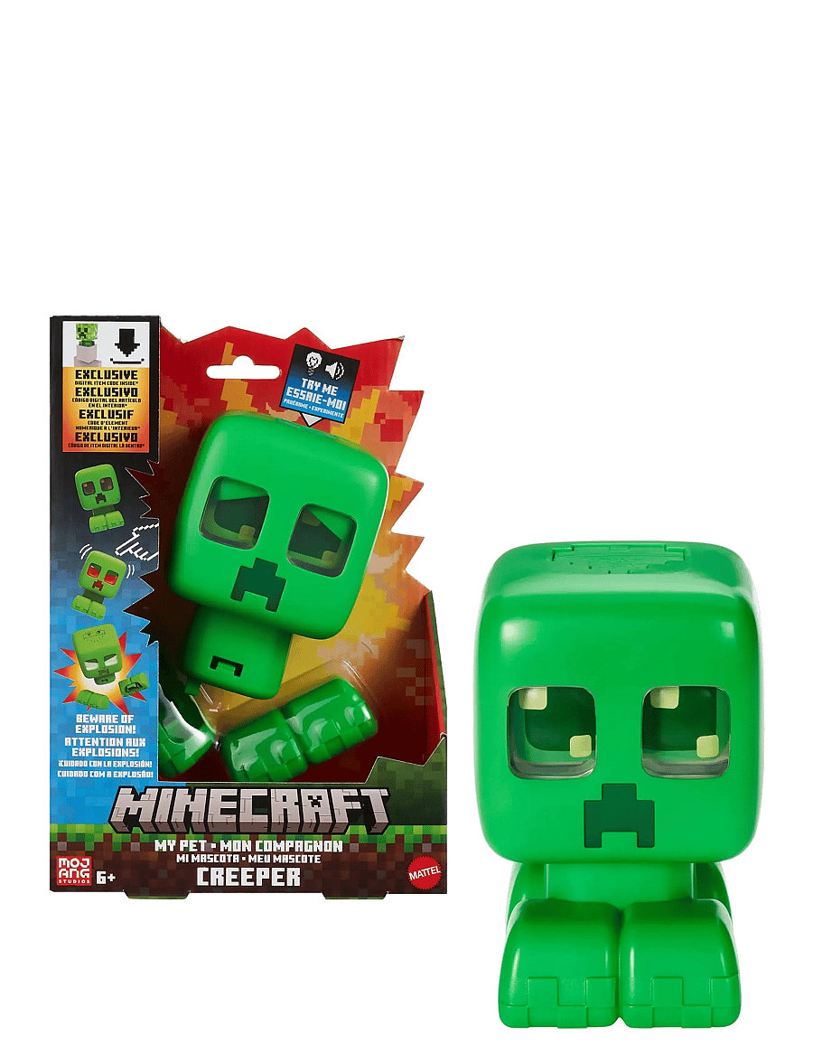 Minecraft - Minecraft My Pet Creeper Interactive Toy Action Figure with Lights, Sounds & Exploding Action - spiel-sets - multi color - 0