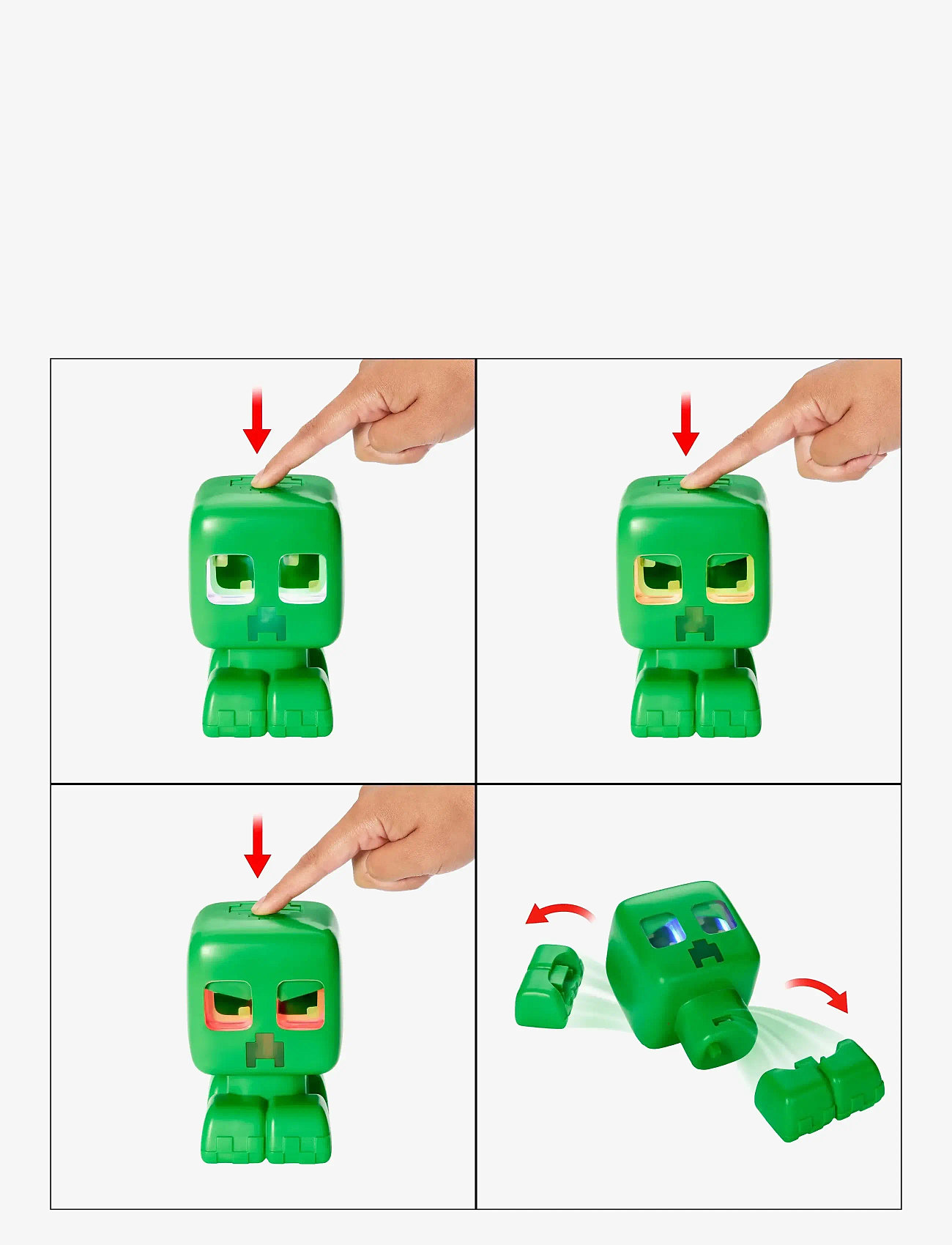 Minecraft - Minecraft My Pet Creeper Interactive Toy Action Figure with Lights, Sounds & Exploding Action - multi color - 2