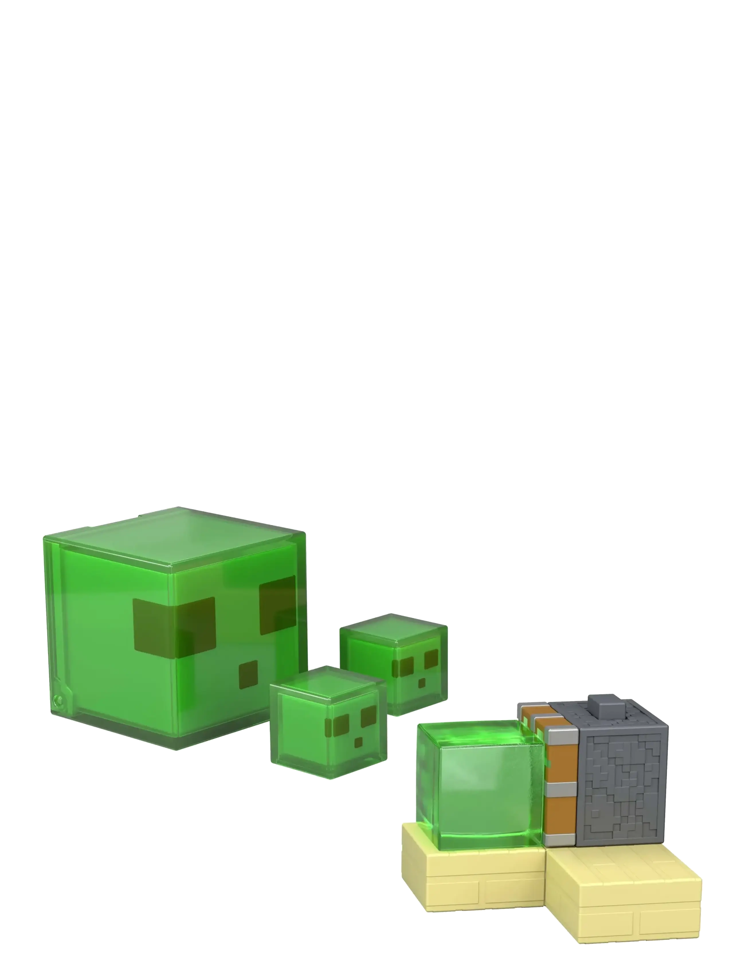 Minecraft Redstone Charged Sticky Piston Trap, Børn, Play Sæt, Grøn, Str: ONE SIZE