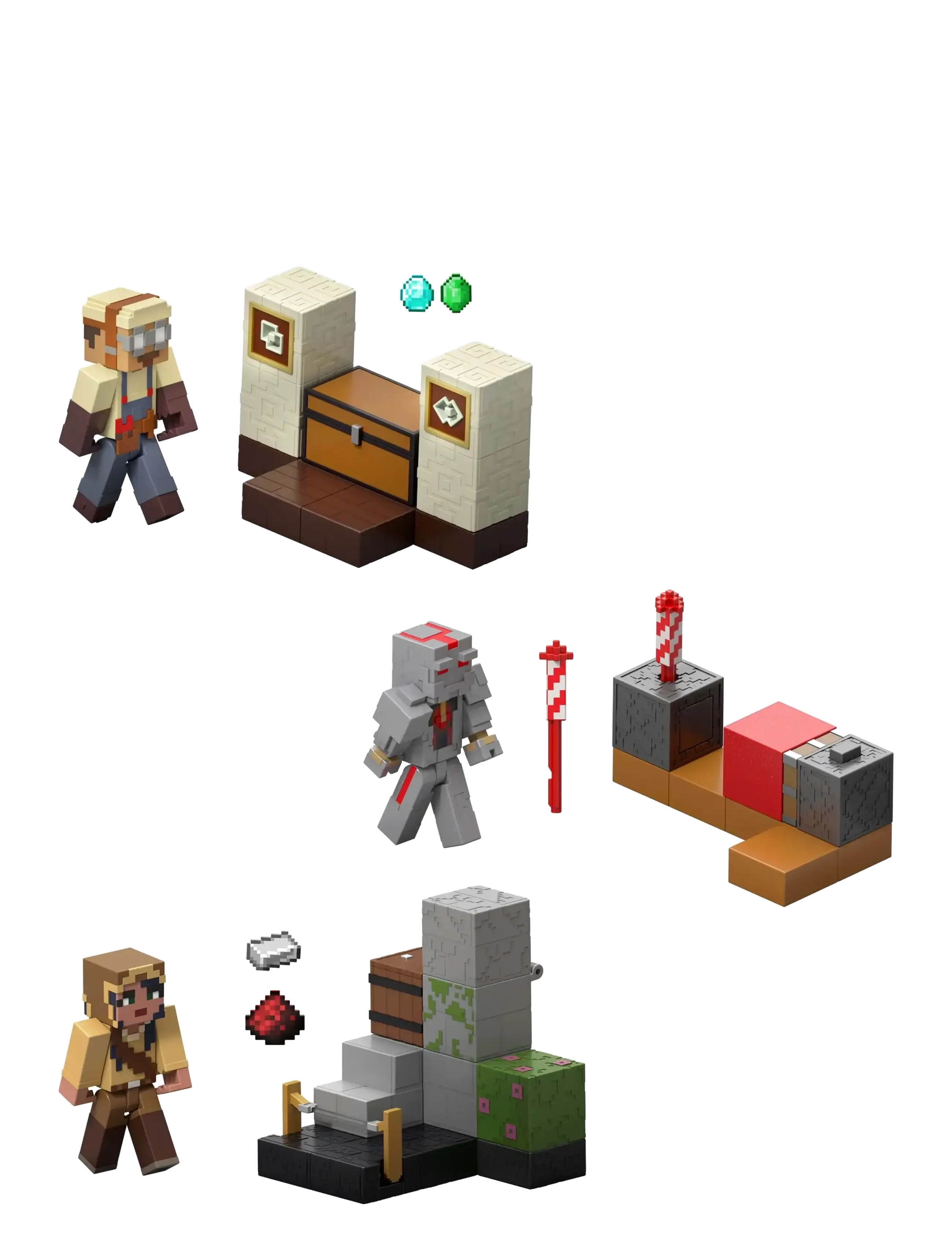 Minecraft - Minecraft Redstone Charged Protector's Firework Launcher Pack - action figures - multi color - 1