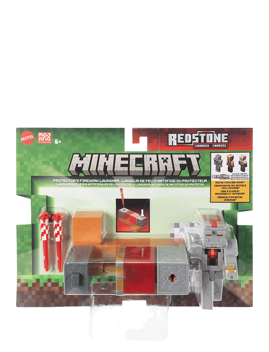 Minecraft - Minecraft Redstone Charged Protector's Firework Launcher Pack - action-figuren - multi color - 5