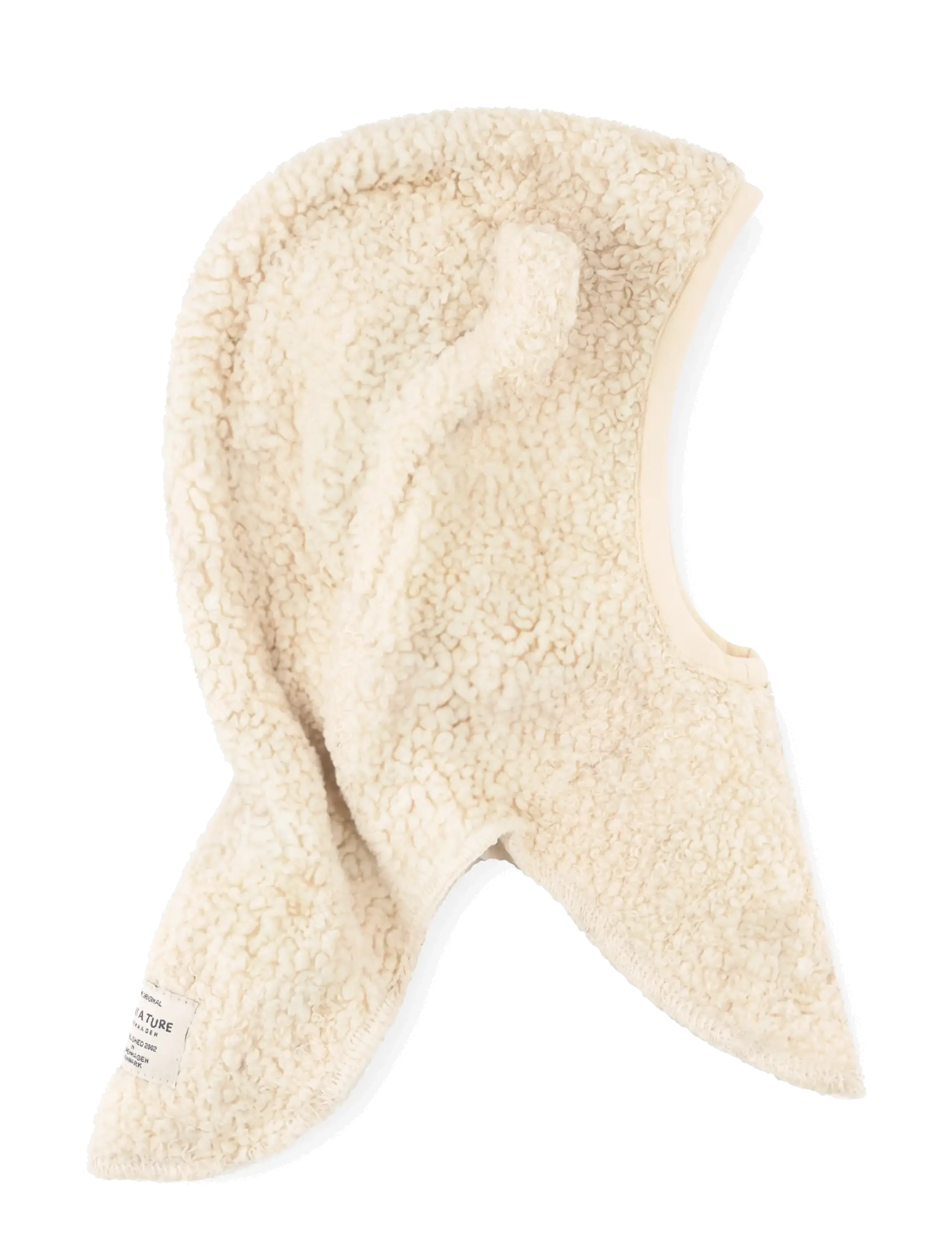 MINI A TURE MATJEFFI teddyfleece elephant hood. GRS - Winter accessories - ANGORA CREAM / cream