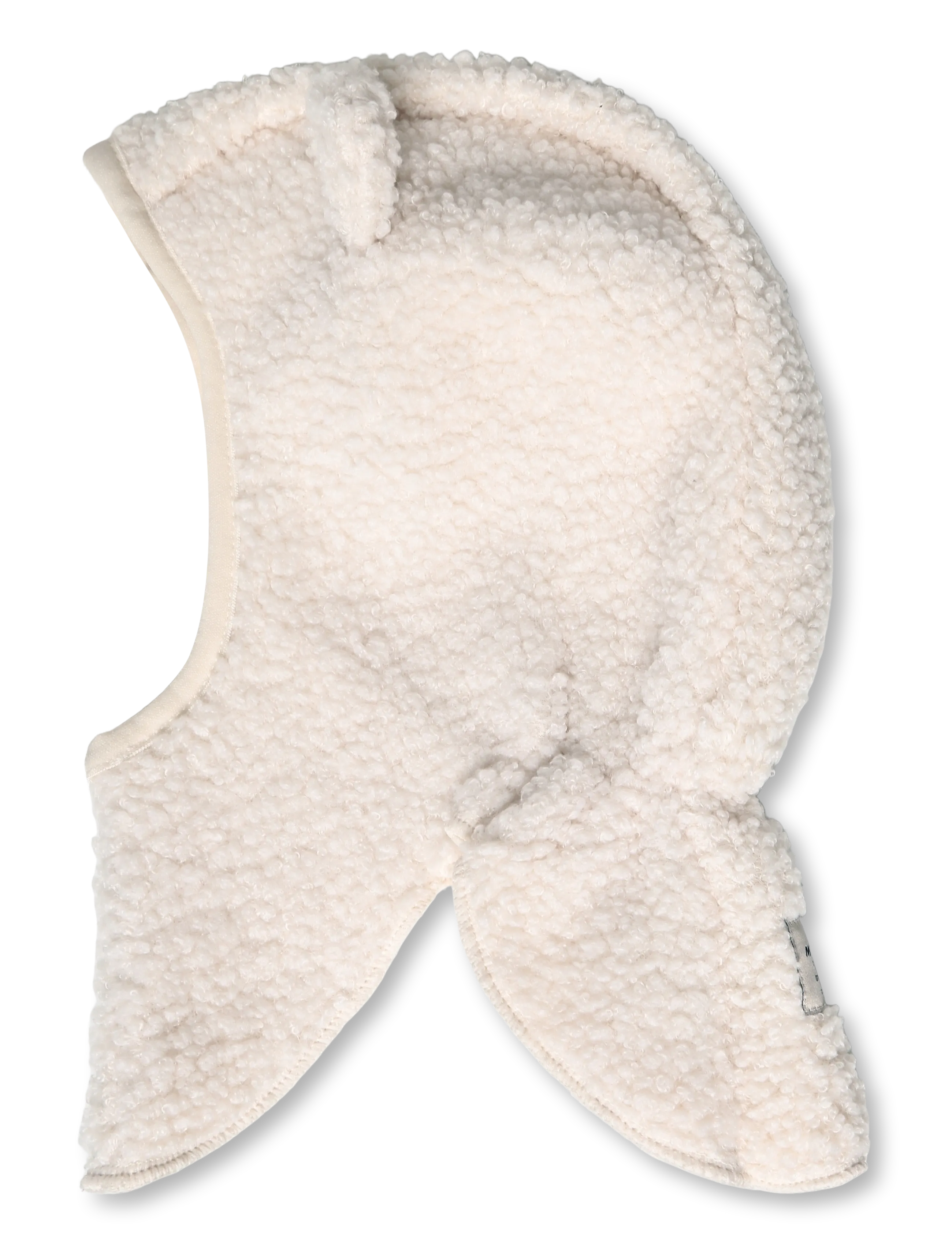 MINI A TURE - MATJEFFI teddyfleece elephant hood. GRS - vetrar fylgihlutir - angora cream - 1