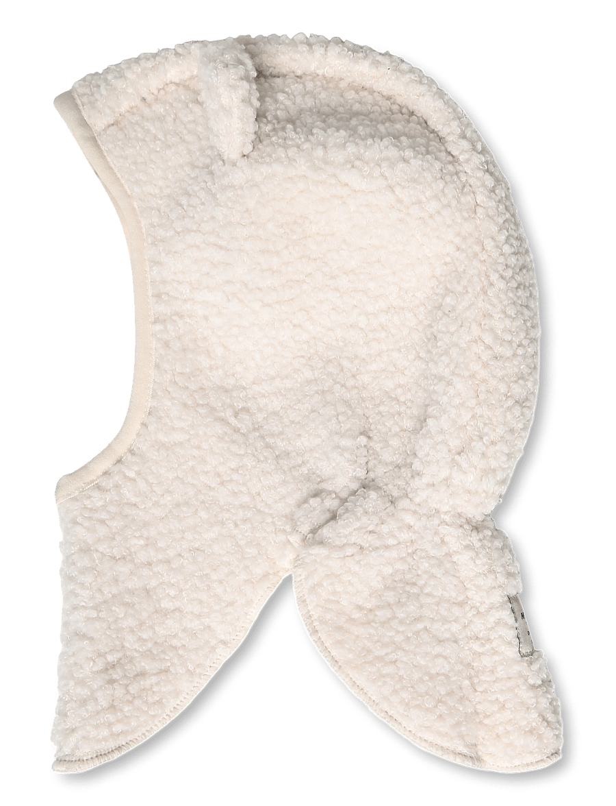 MINI A TURE - MATJEFFI teddyfleece elephant hood. GRS - vetrar fylgihlutir - angora cream - 1