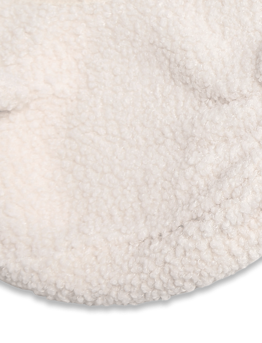 MINI A TURE - MATJEFFI teddyfleece elephant hood. GRS - vetrar fylgihlutir - angora cream - 2