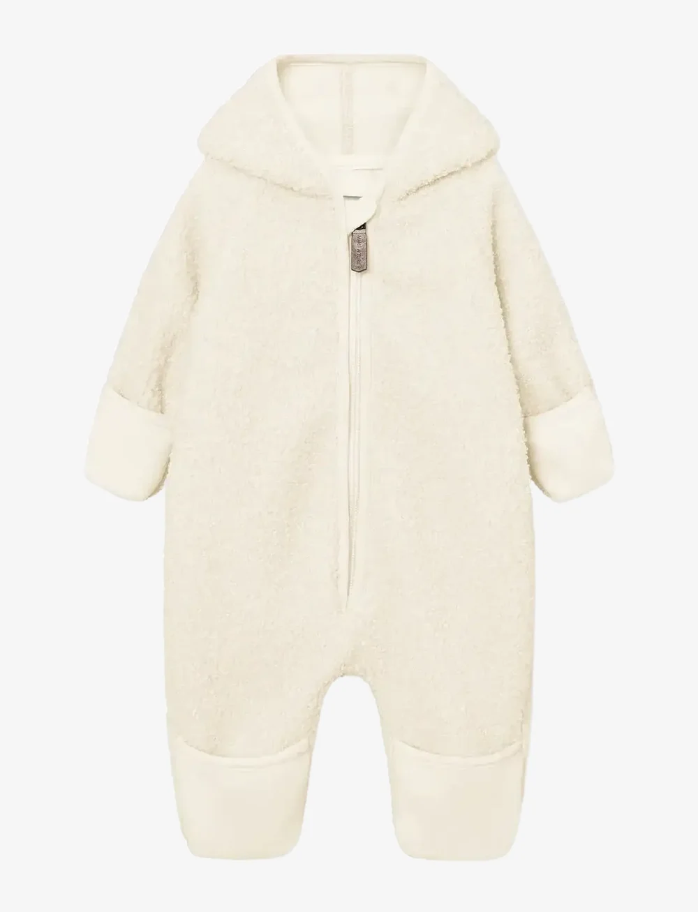 MINI A TURE - MATADEL teddyfleece jumpsuit. GRS - fleece-sets - angora cream - 0