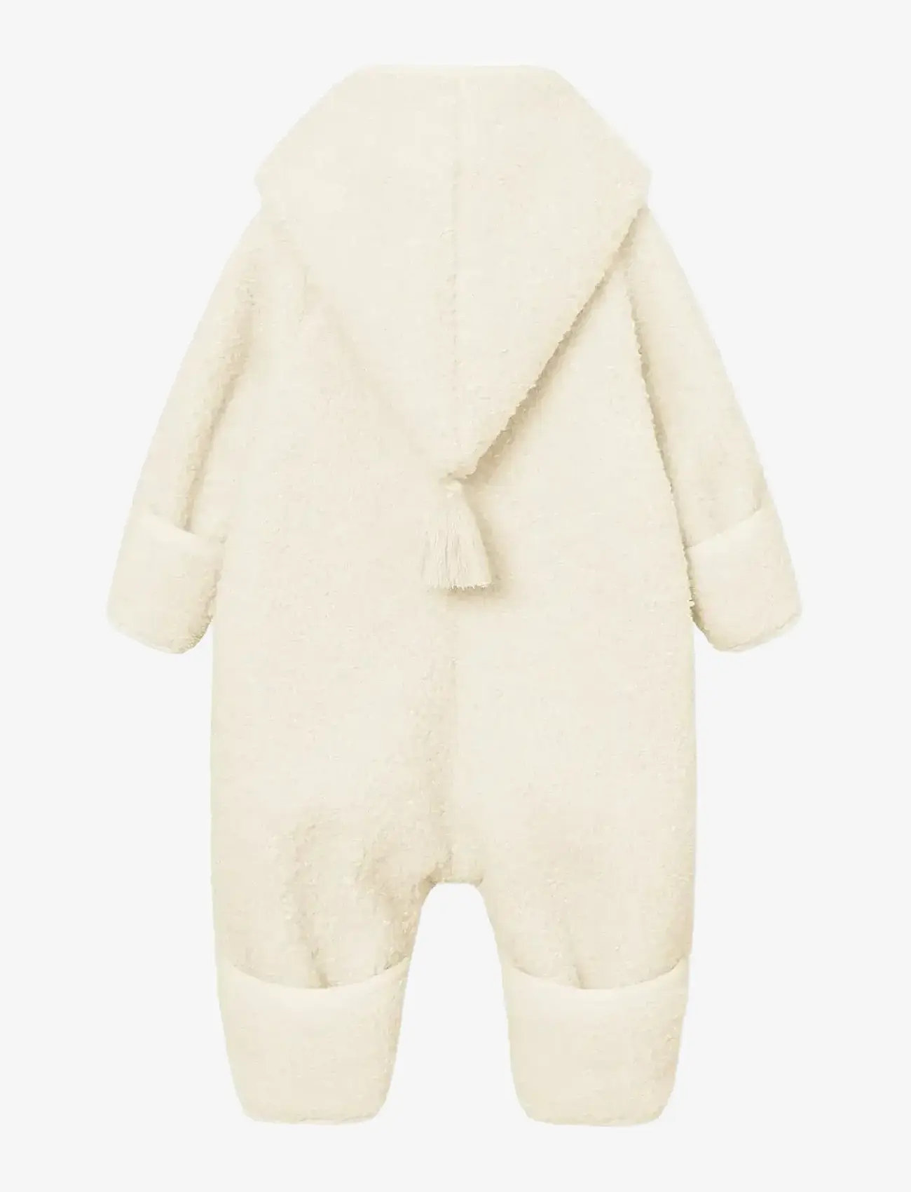 MINI A TURE - MATADEL teddyfleece jumpsuit. GRS - fleece sæt - angora cream - 1