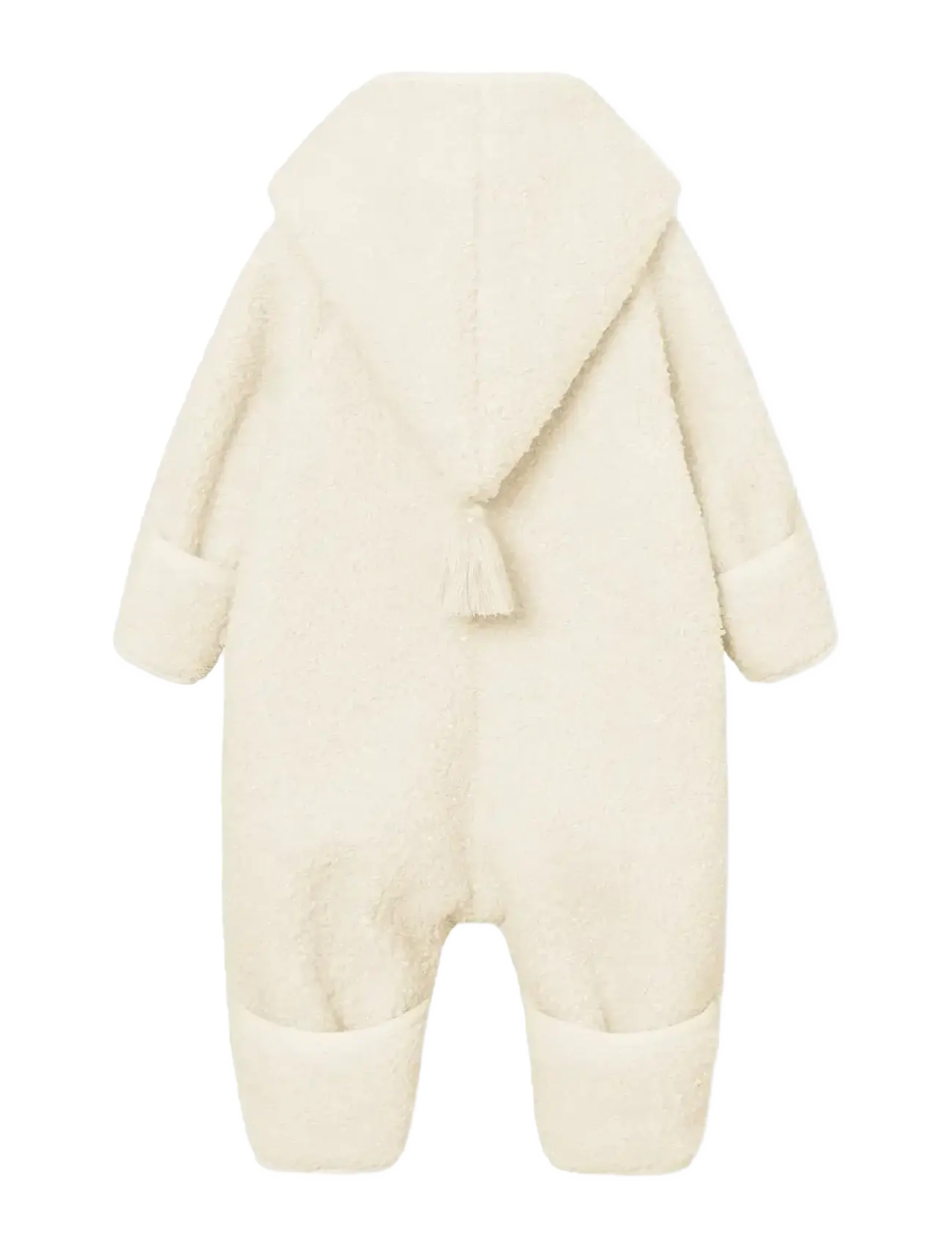 MINI A TURE - MATADEL teddyfleece jumpsuit. GRS - fleece sæt - angora cream - 1