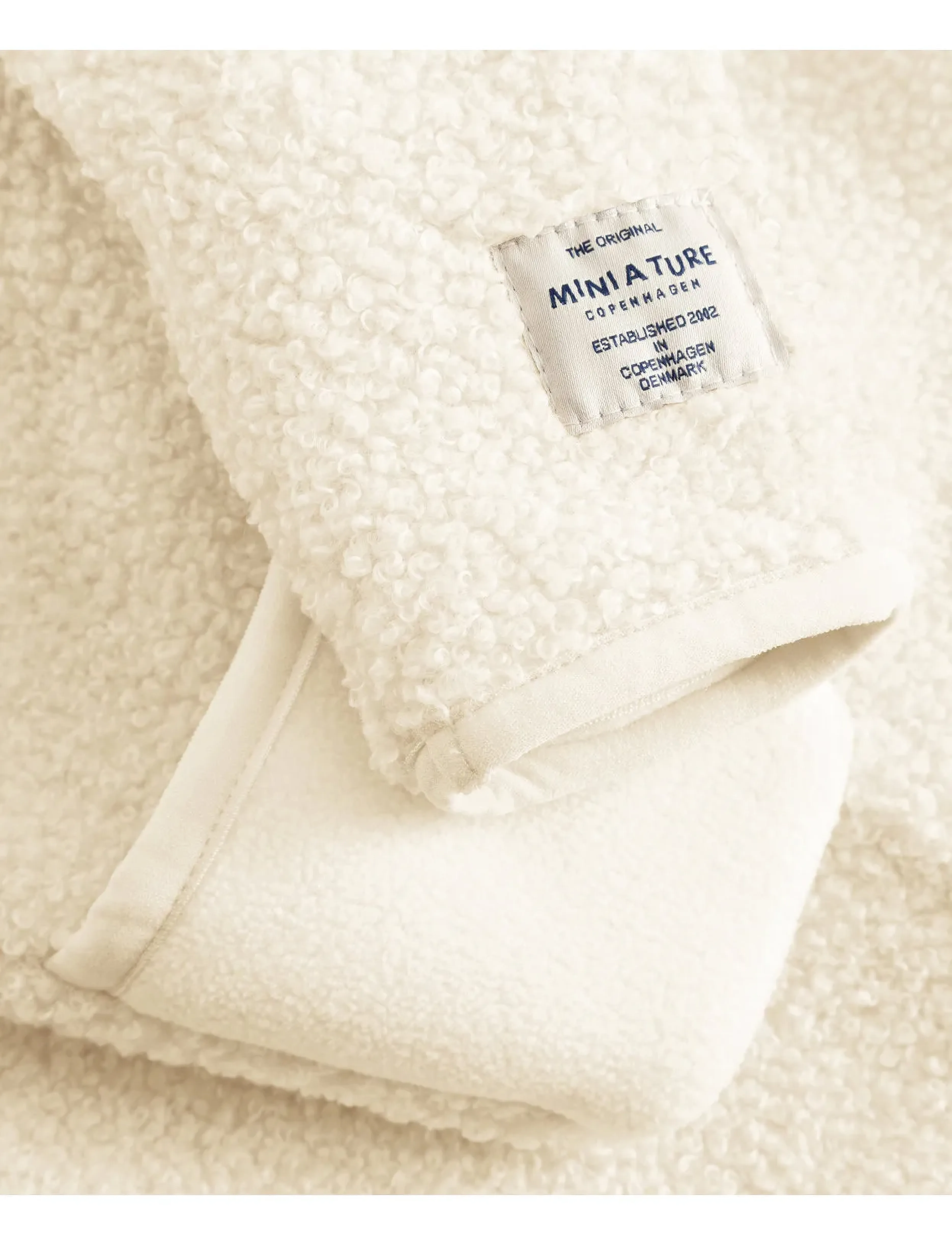 MINI A TURE - MATADEL teddyfleece jumpsuit. GRS - fleece sæt - angora cream - 3