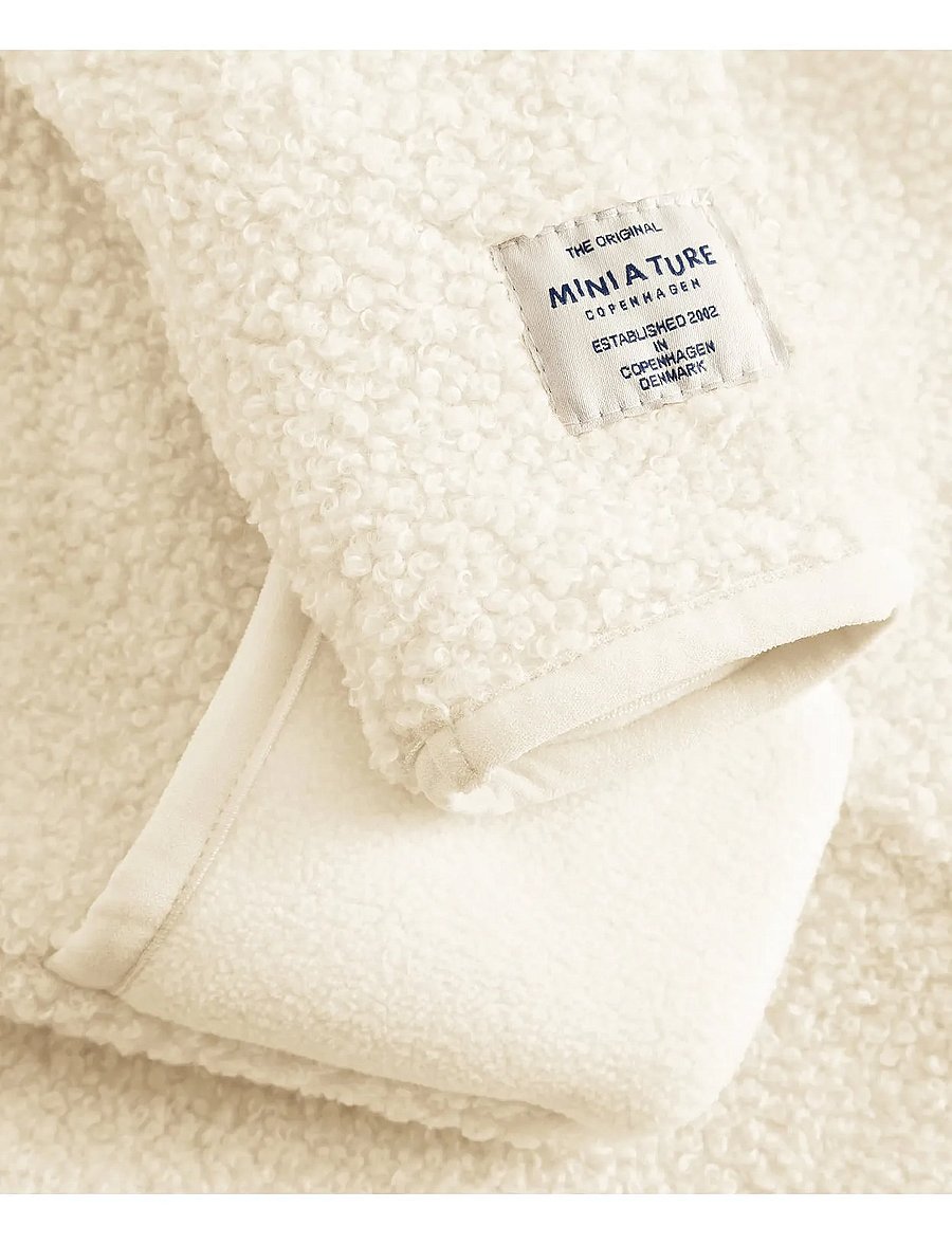 MINI A TURE - MATADEL teddyfleece jumpsuit. GRS - fleece sæt - angora cream - 3