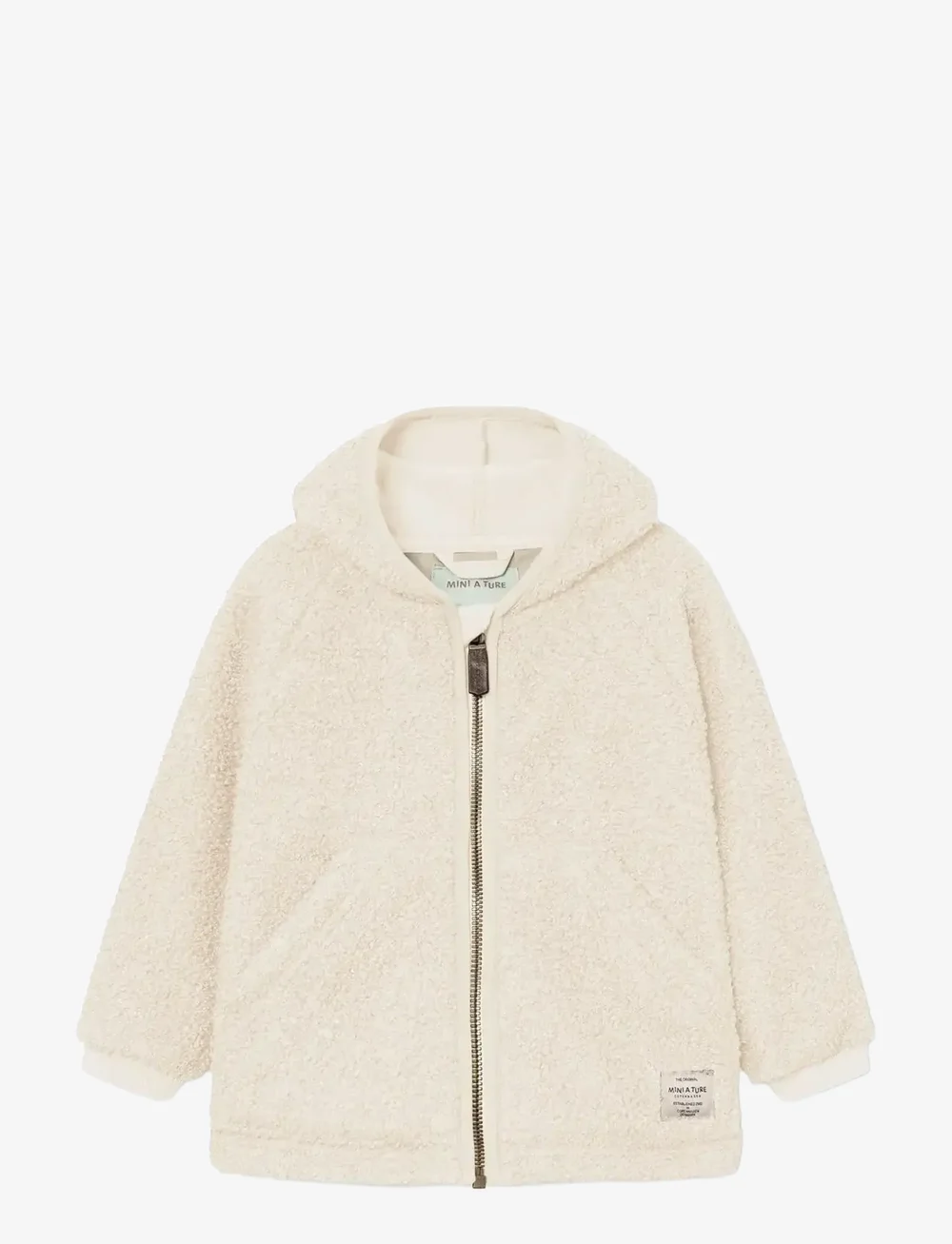 MINI A TURE - MATLIFF teddyfleece jacket. GRS - fleecejakker - angora cream - 1