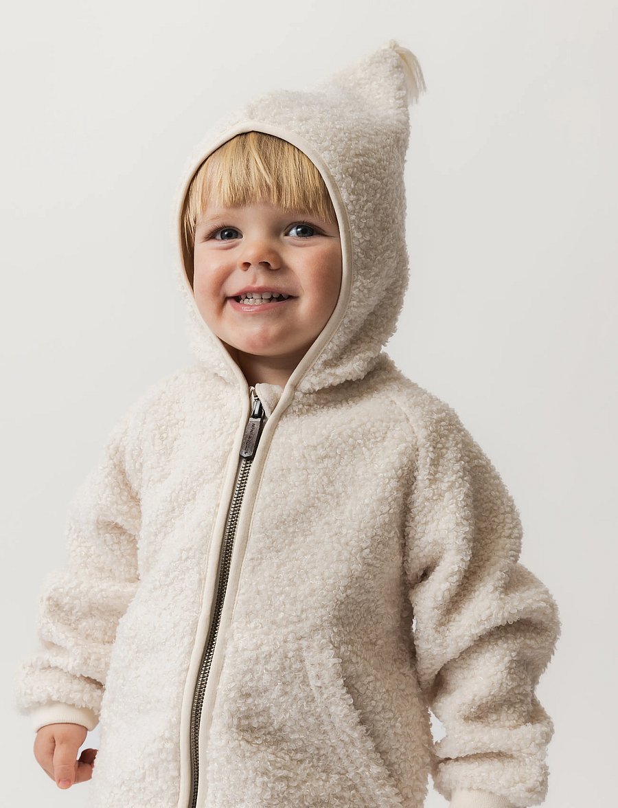 MINI A TURE - MATLIFF teddyfleece jacket. GRS - fliisjakid - angora cream - 0