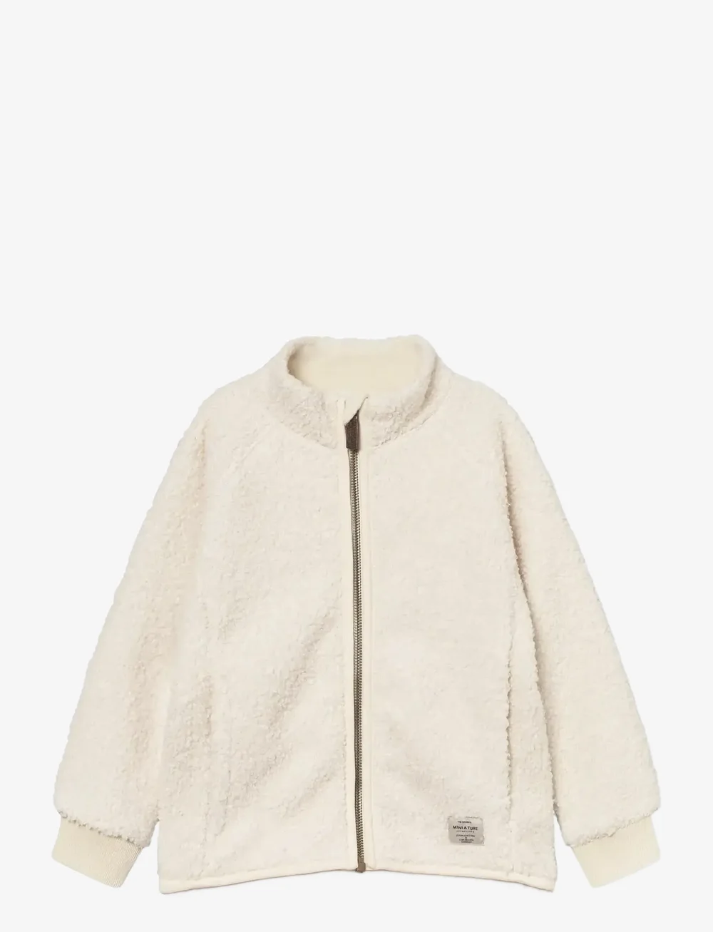 MINI A TURE - MATCEDRIC teddyfleece jacket. GRS - fleece-jakke - angora cream - 1