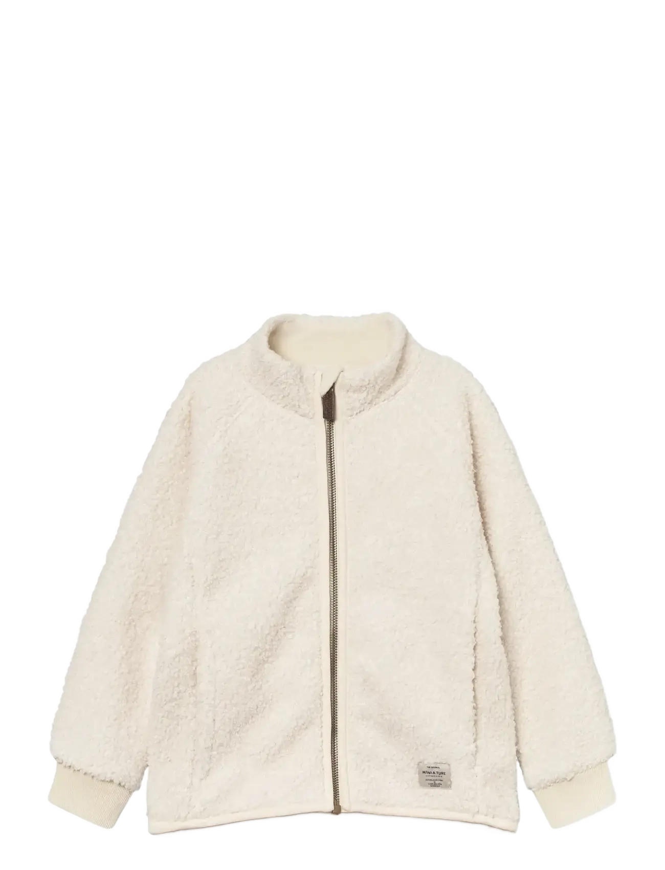 MINI A TURE MATCEDRIC teddyfleece jacket. GRS - Fleecejakker - ANGORA CREAM / cream