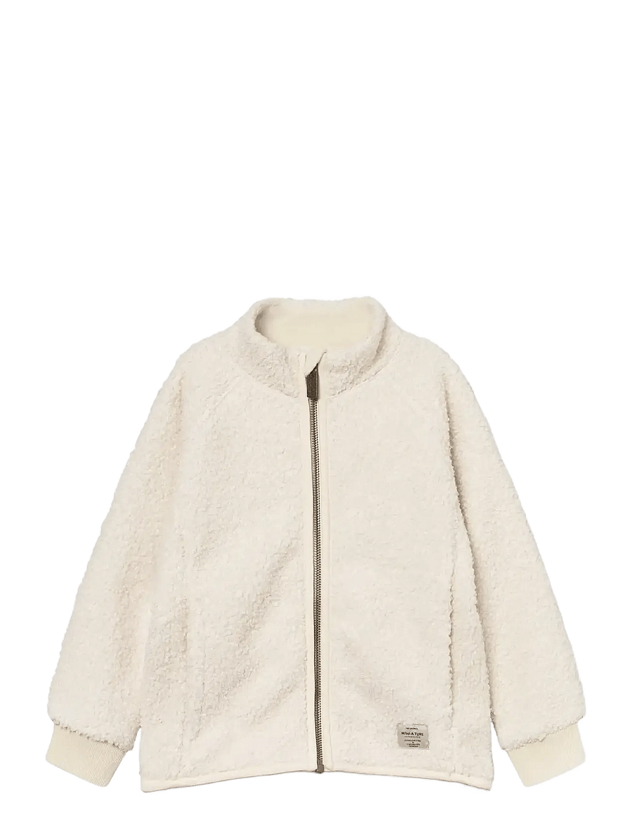 MINI A TURE - MATCEDRIC teddyfleece jacket. GRS - fleecejacken - angora cream - 1
