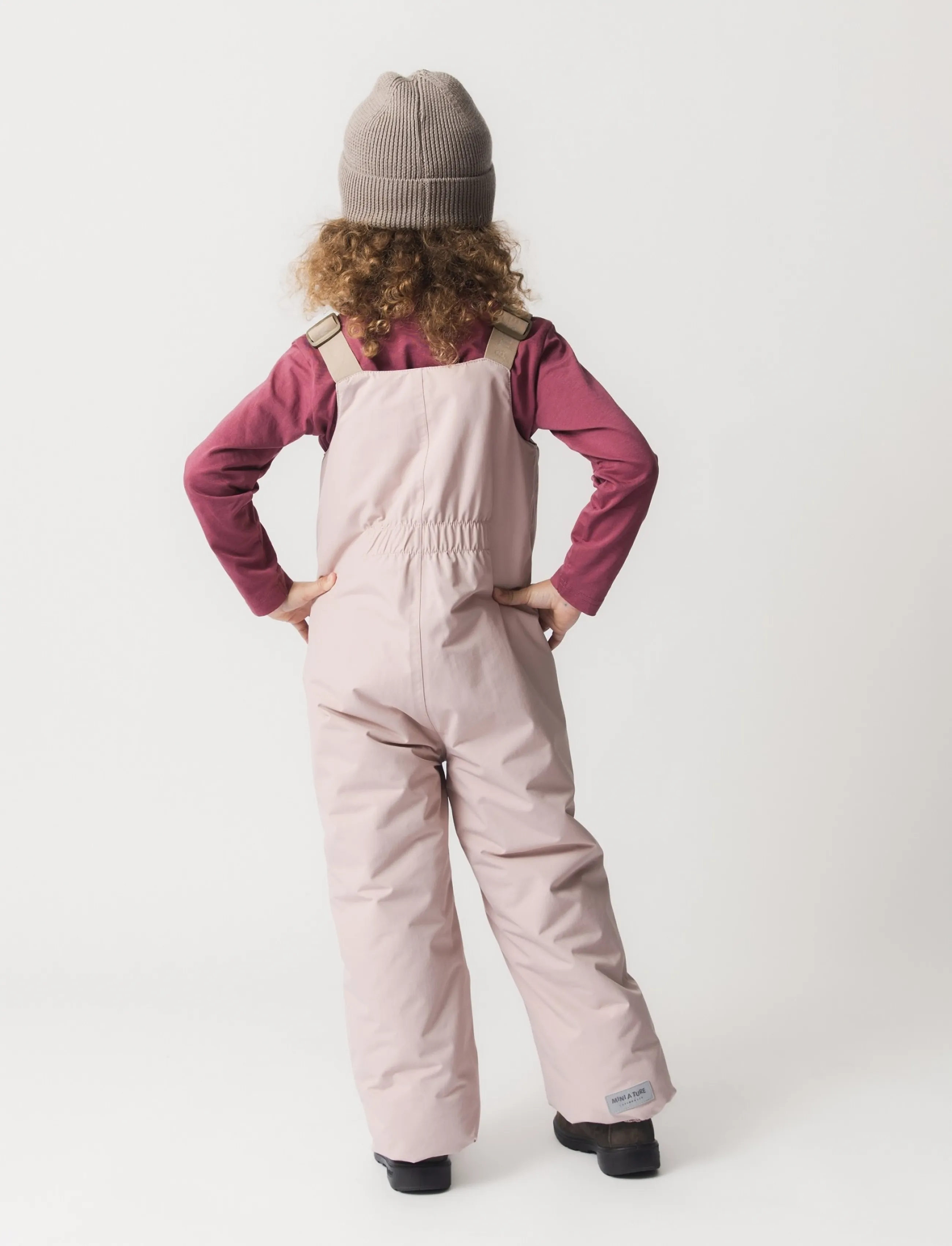 MINI A TURE - MATWALENTEXO all season pants. GRS - rain trousers - adobe rose - 3