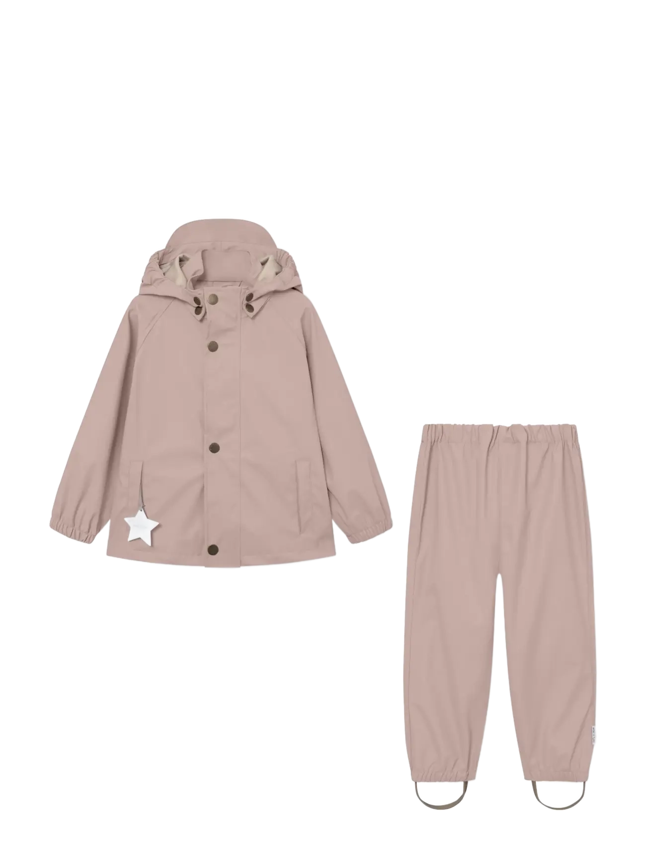 MINI A TURE Matreinar Rain Set. Grs, 4Y/104, Rainwear, Rosa - Rainwear Sets, Kinder