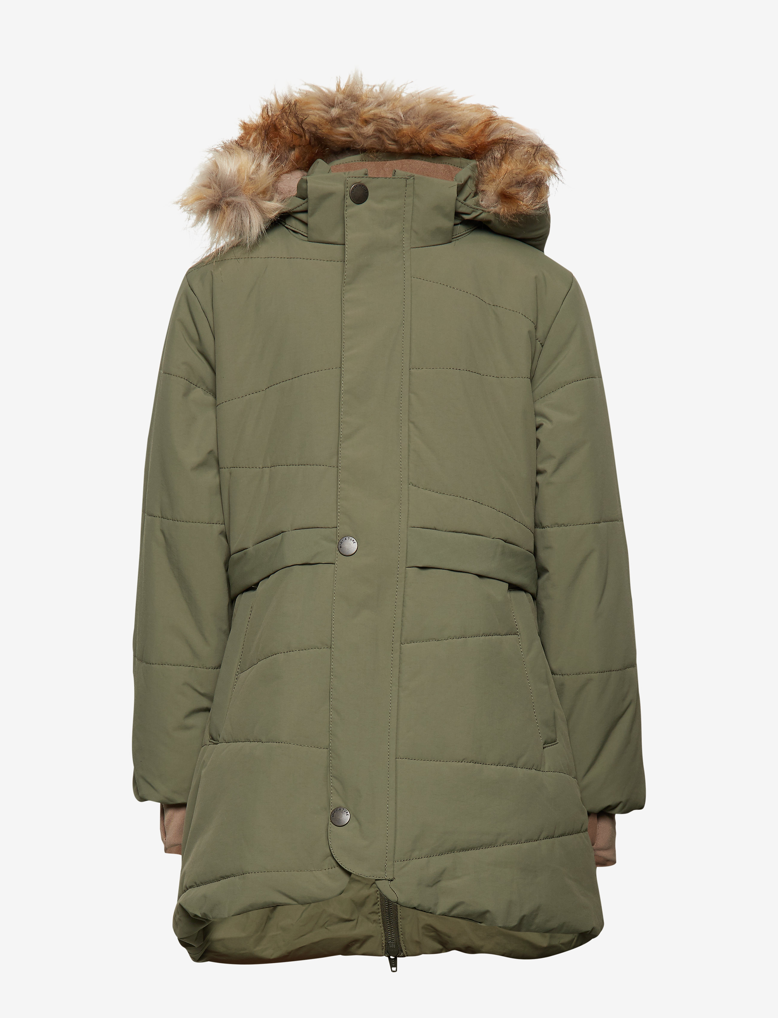 Mini A Ture - Witta Faux Fur Jacket, K - beetle - 1