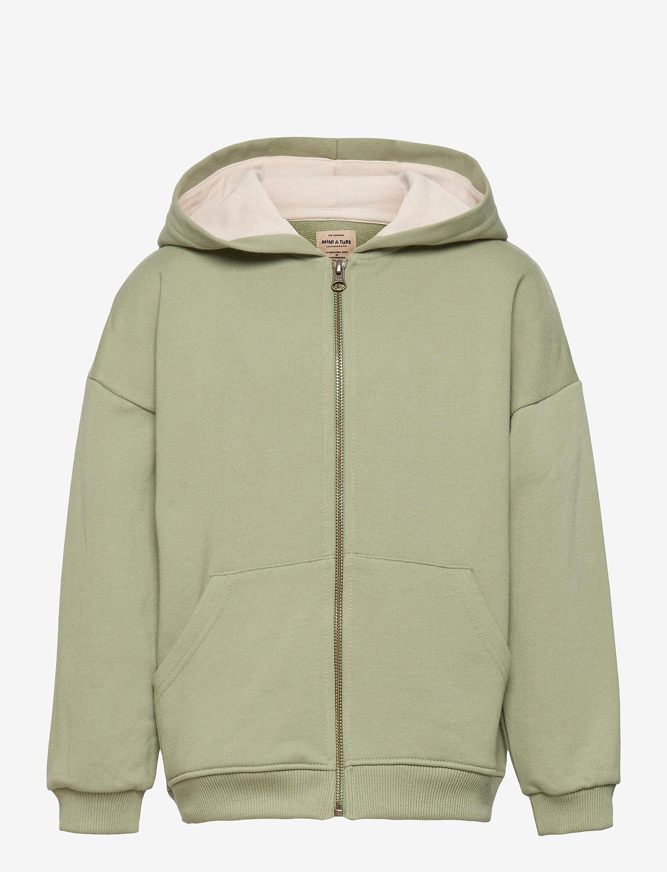 Mini A Ture - Alfi Zip Hoodie, K - oil green - 0