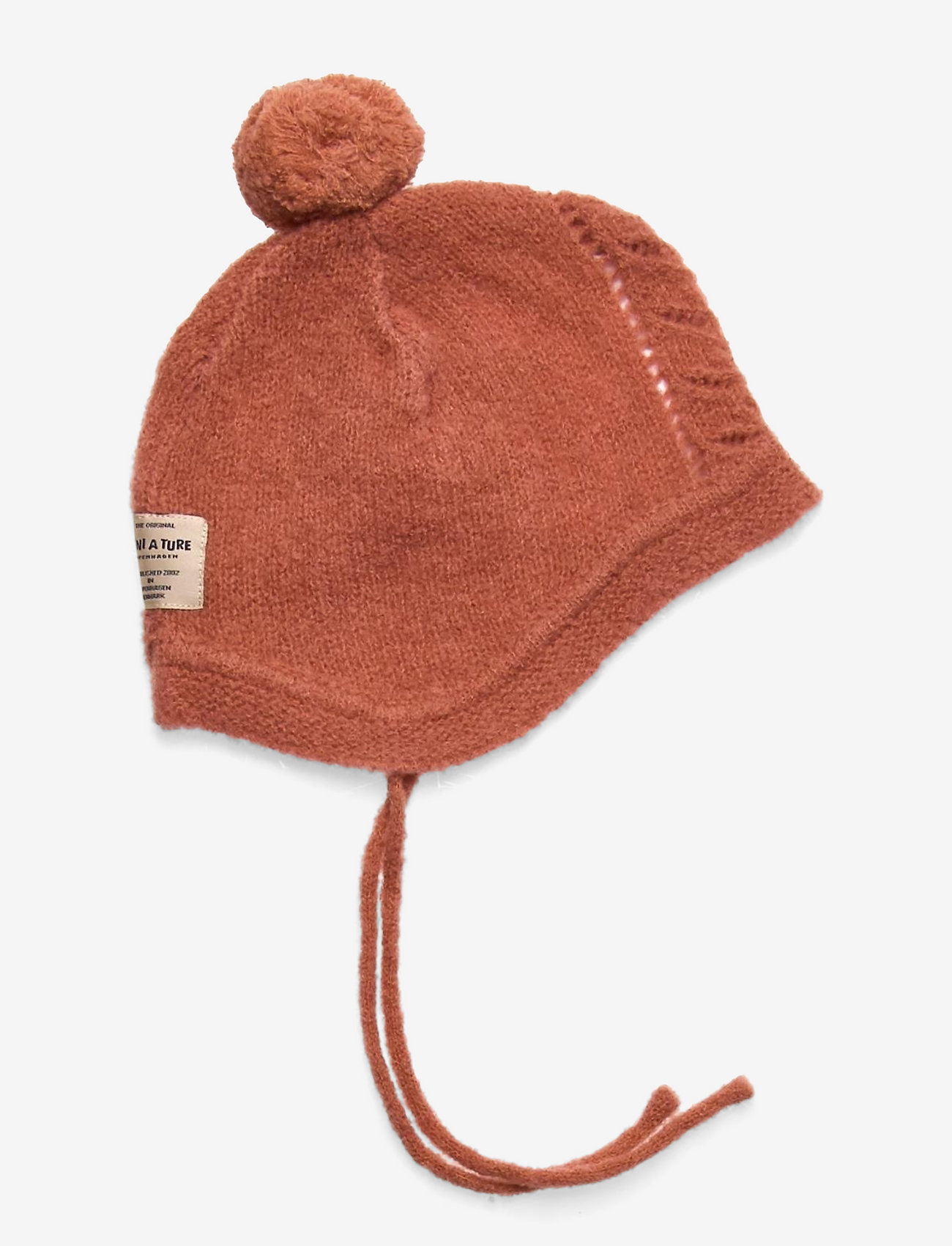 Mini A Ture - Fillie Hood, BM - baby hats - aragon red - 0
