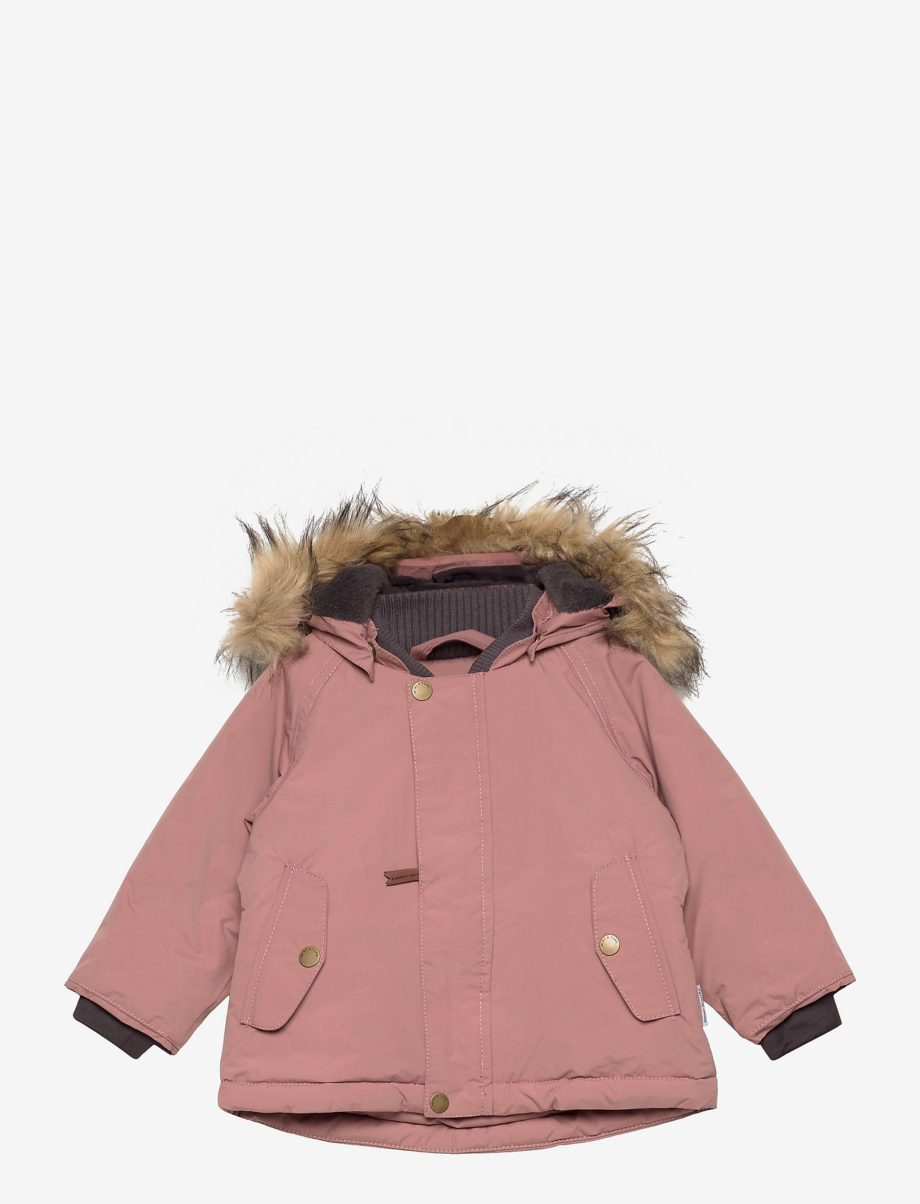 Mini A Ture - Wally Fake Fur Jacket, M - winter jackets - wood rose - 0