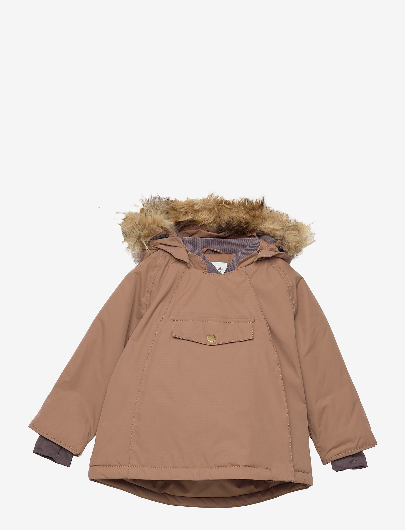 Mini A Ture - Wang Fake Fur Jacket, M - acorn brown - 0
