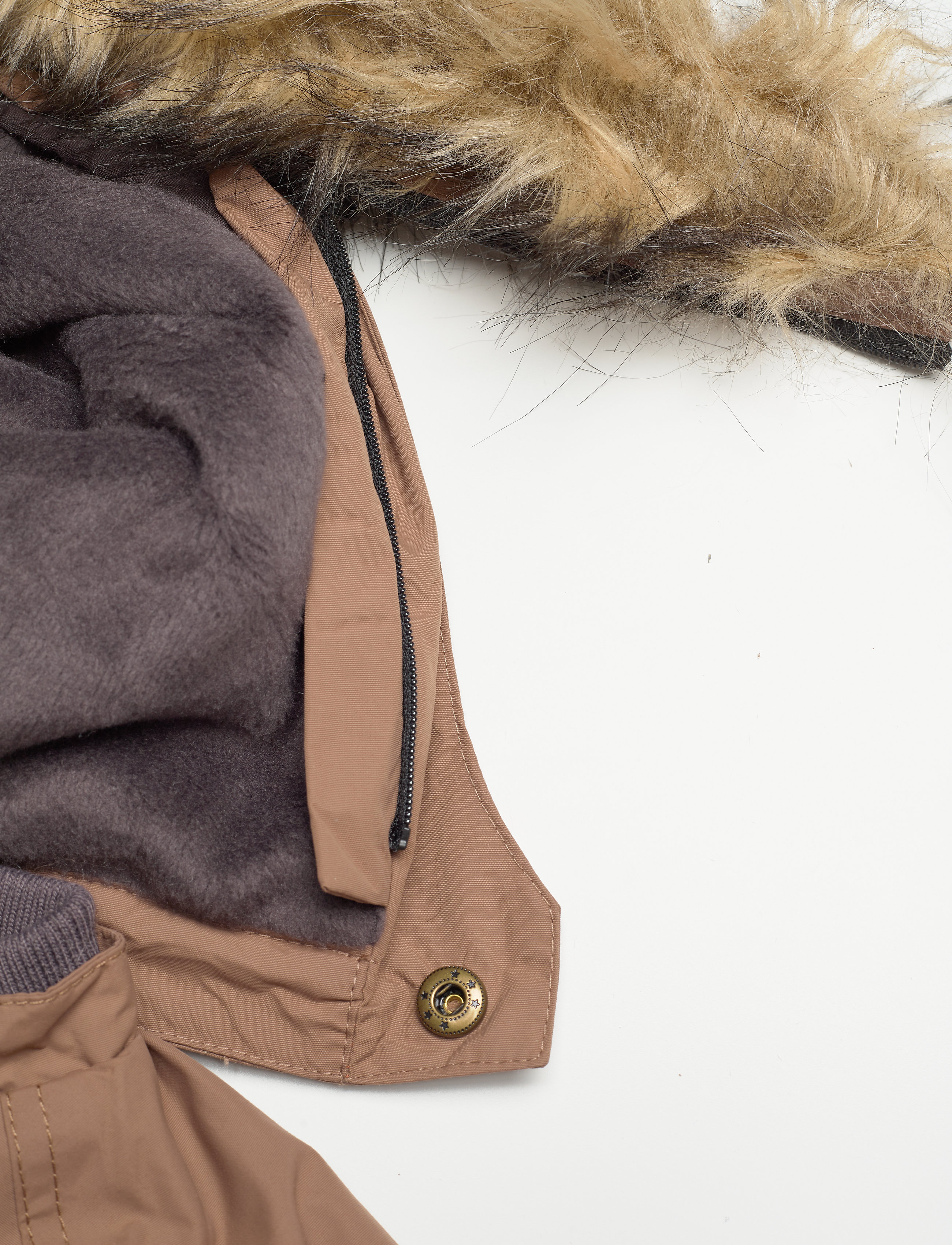 Mini A Ture - Wang Fake Fur Jacket, M - acorn brown - 4