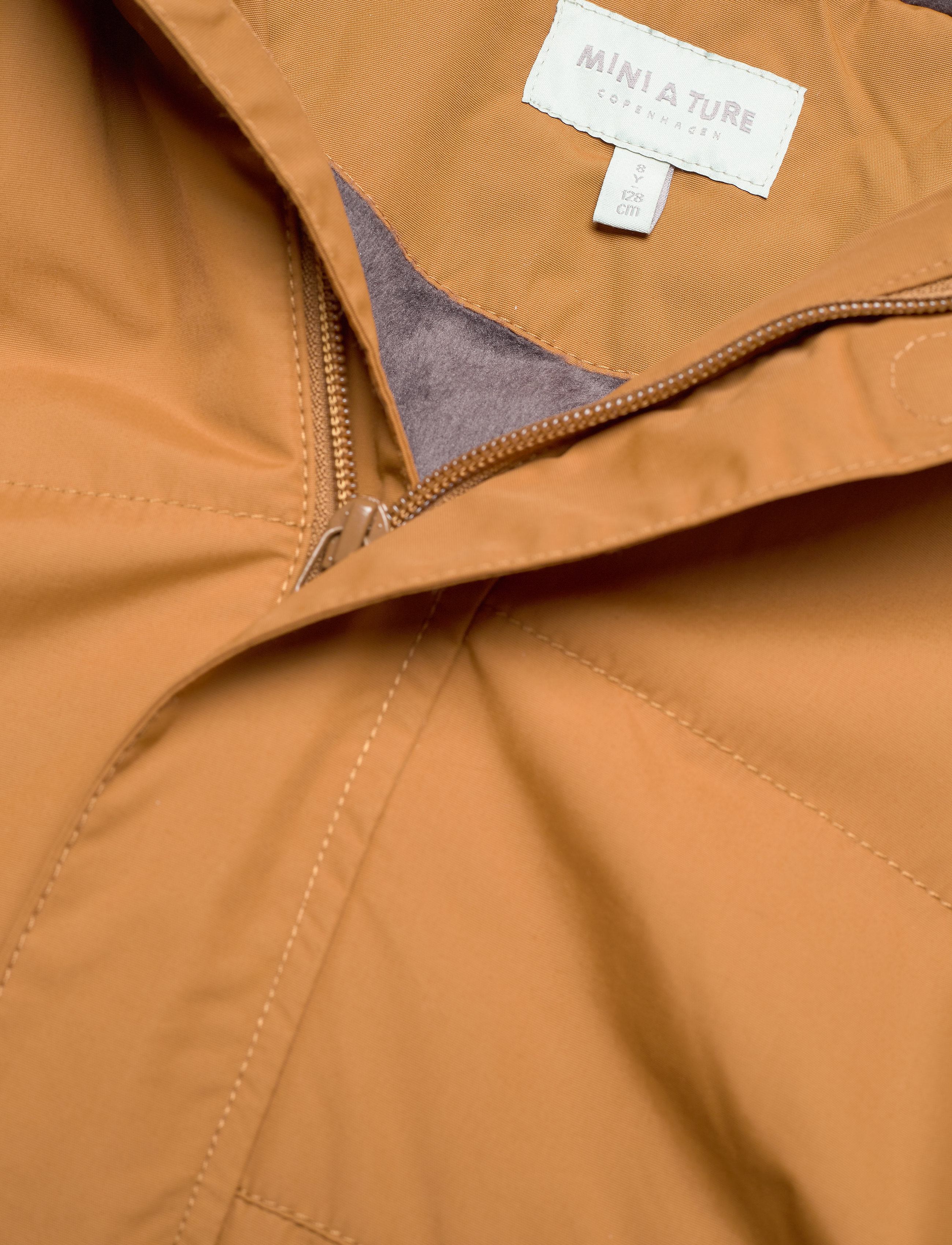 Mini A Ture - Vinna Fake Fur Jacket, K - rubber brown - 2