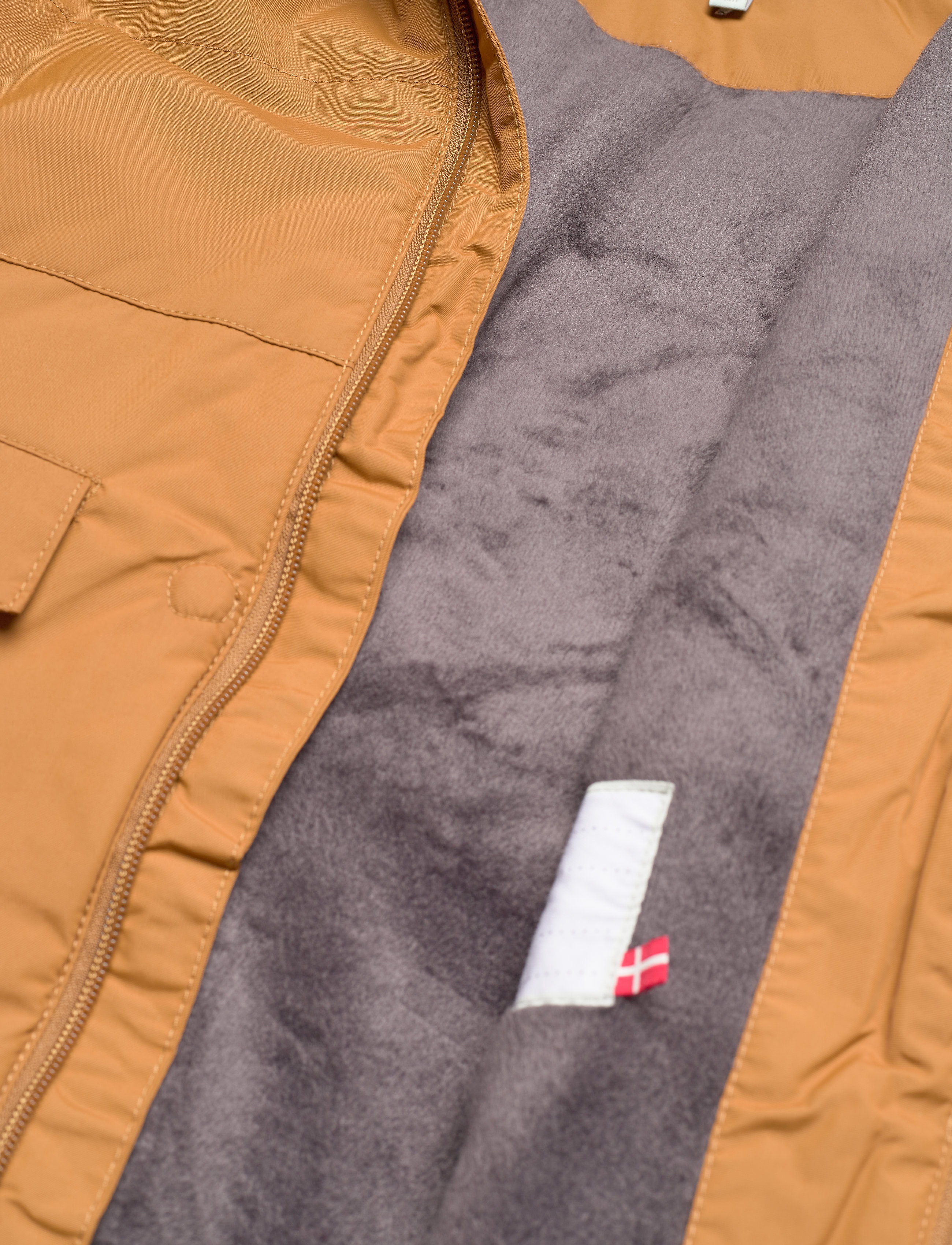 Mini A Ture - Vinna Fake Fur Jacket, K - rubber brown - 4