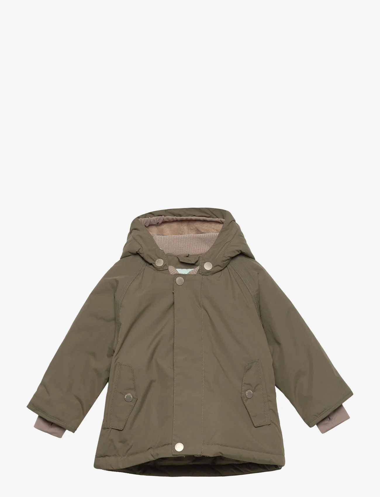 Mini A Ture - Wally winter jacket - shell clothing - military green - 0