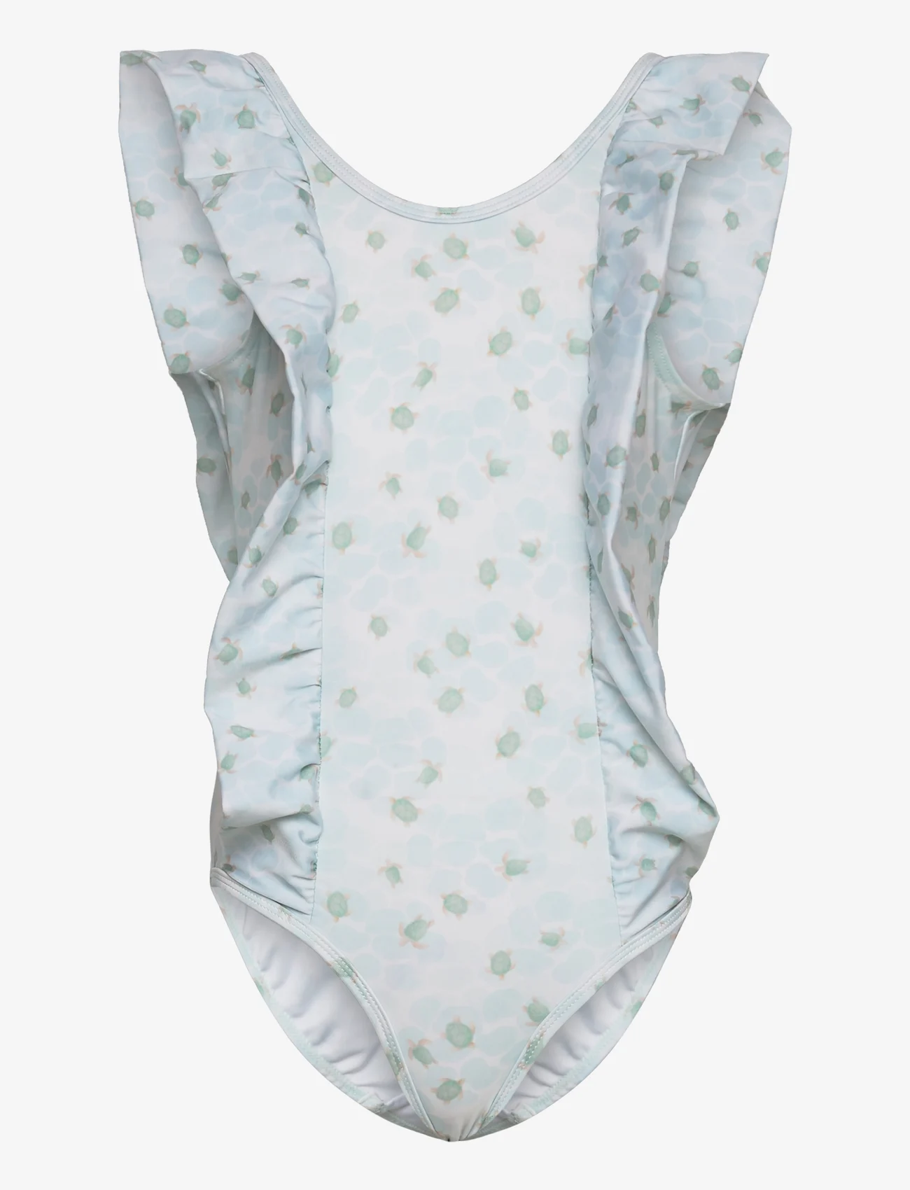 Mini A Ture - Delicia printed swimsuit - zomerkoopjes - print green sea turtle - 0