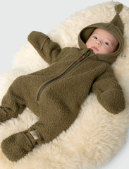 Mini A Ture - Adel teddyfleece jumpsuit. GRS - fleecehaalarit - capers green - 3