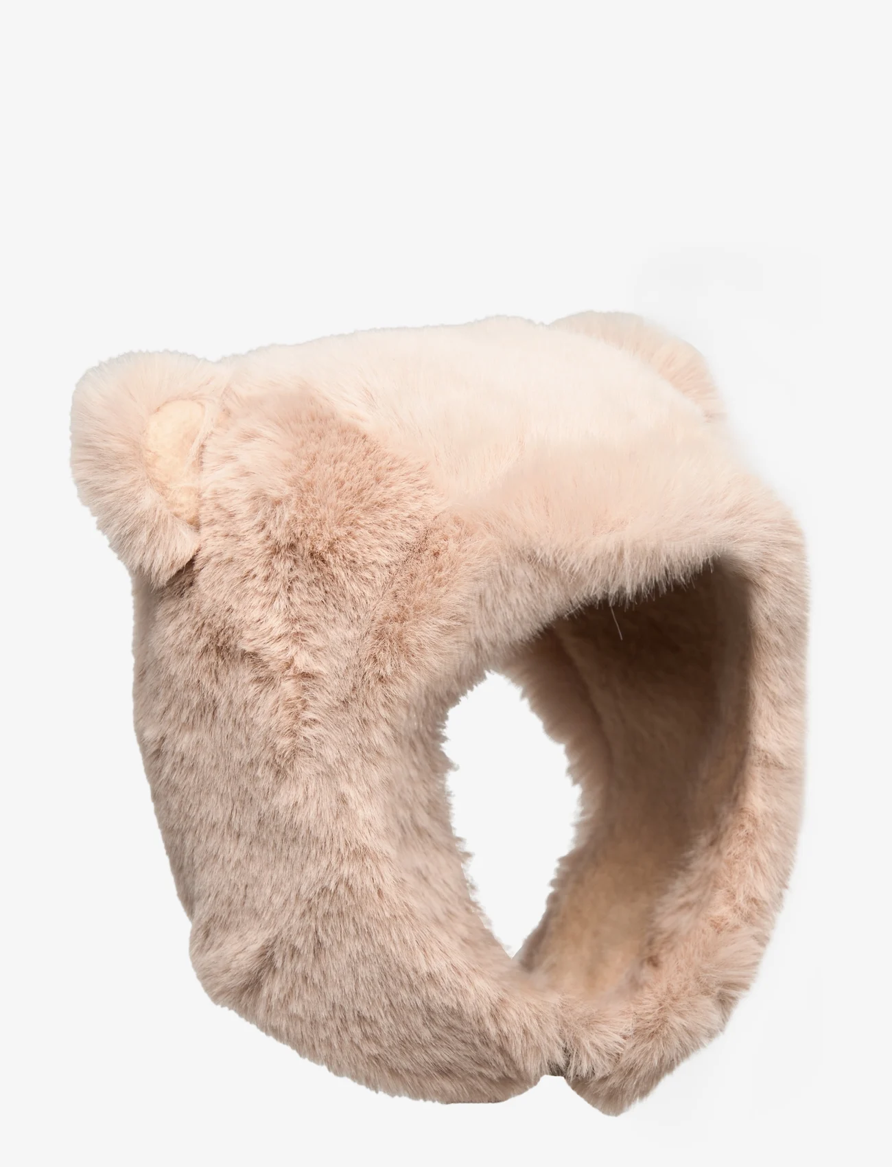 Mini A Ture - Lien fleece lined winter hood - ziemas cepures - grey brown - 0