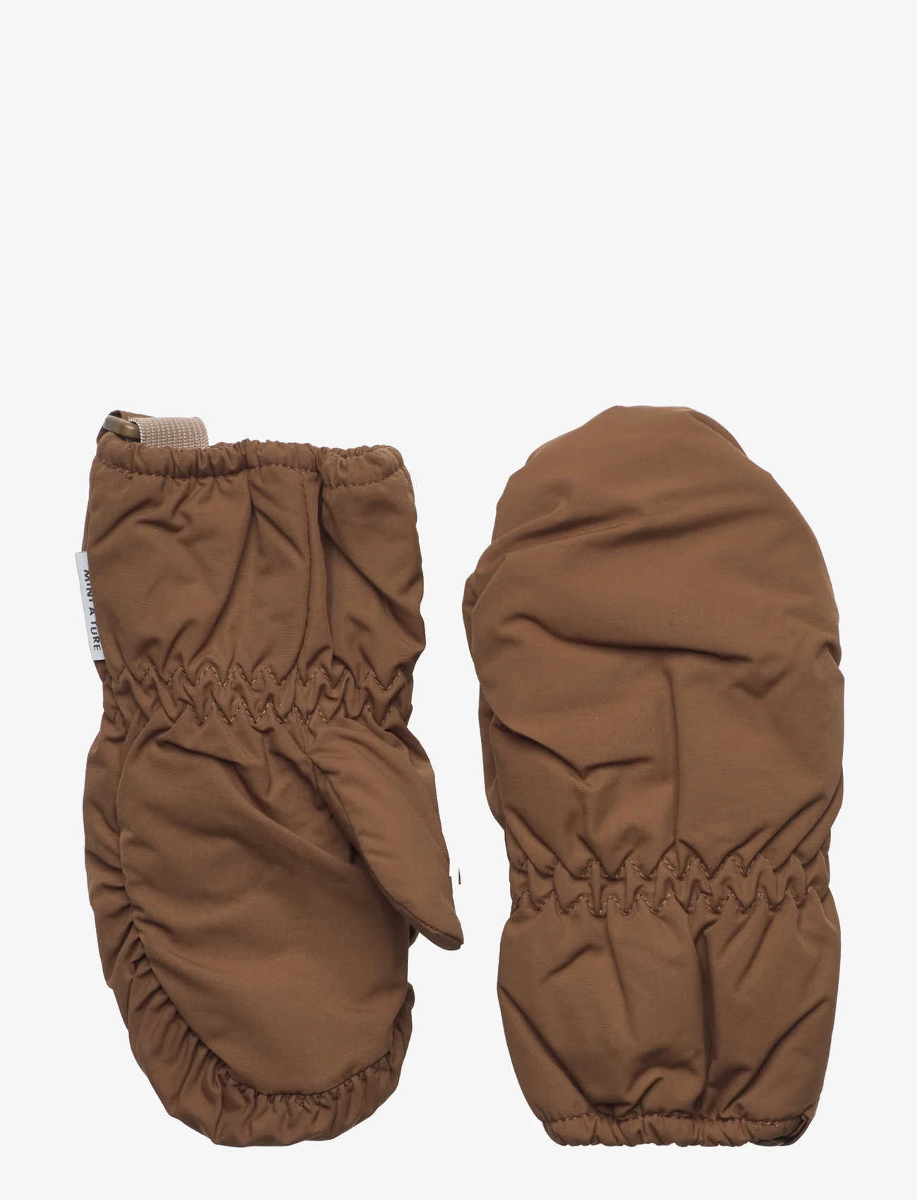 Mini A Ture - Cordt fleece lined gloves - kepurės ir pirštinės - wood - 0