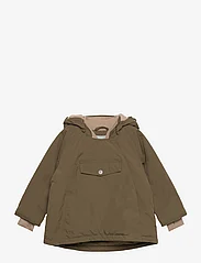 Mini A Ture - Wang fleece lined winter jacket. GRS - anoraks - capers green - 0