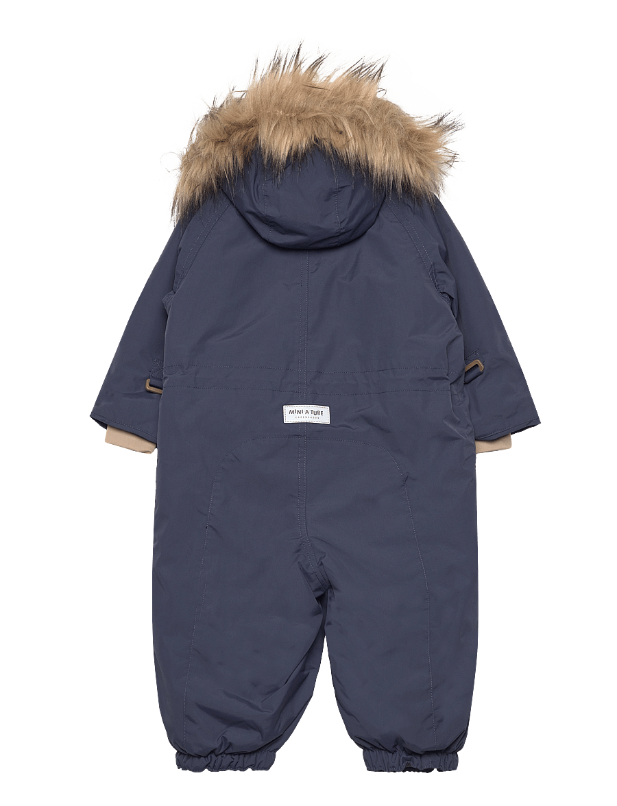 MINI A TURE - MATWISTI fleece lined snowsuit fake fur. GRS - blue nights - 1