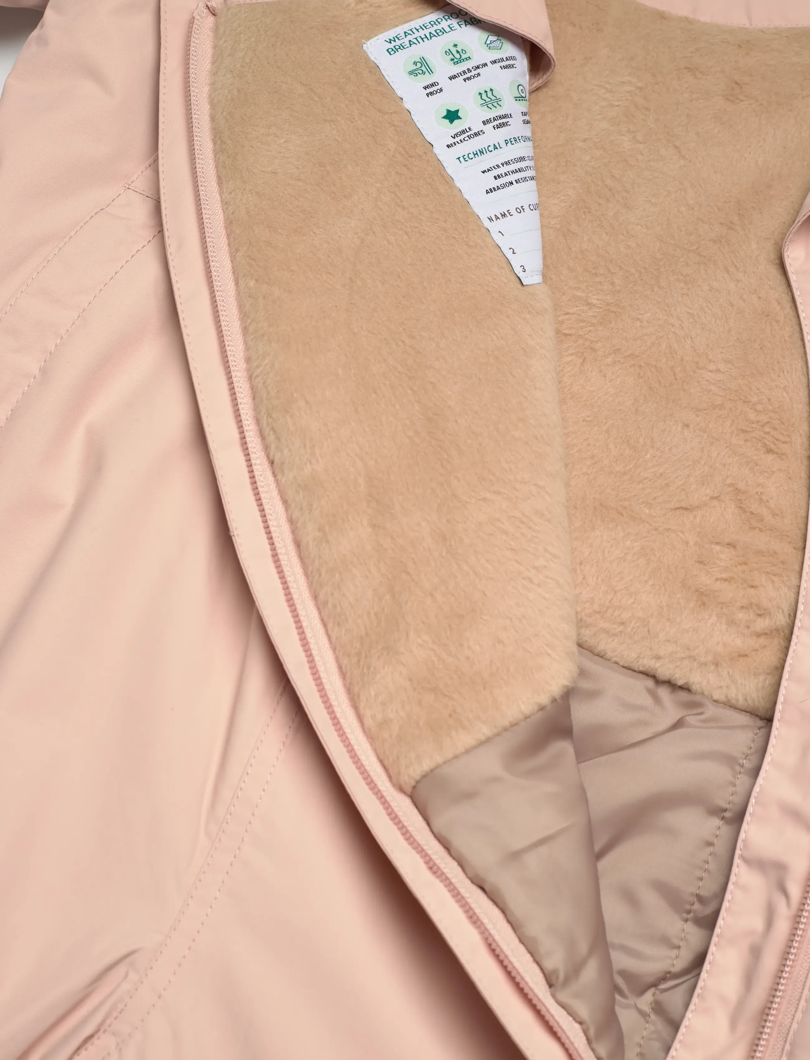 MINI A TURE - MATWISTI fleece lined snowsuit fake fur. GRS - rose dust - 4