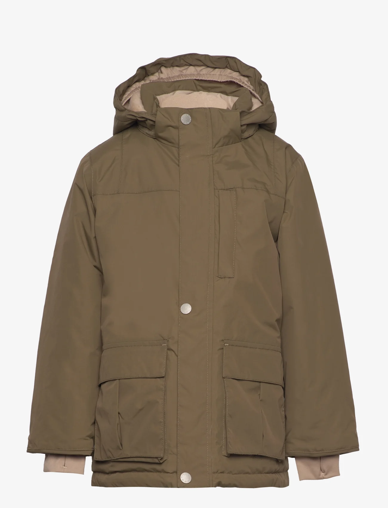Mini A Ture - Kastorio fleece lined winter jacket. GRS - winter jackets - capers green - 0