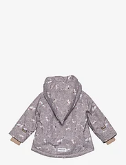 Mini A Ture - Wang printed fleece lined winter jacket. GRS - anoraks - print autumn flower field - 2